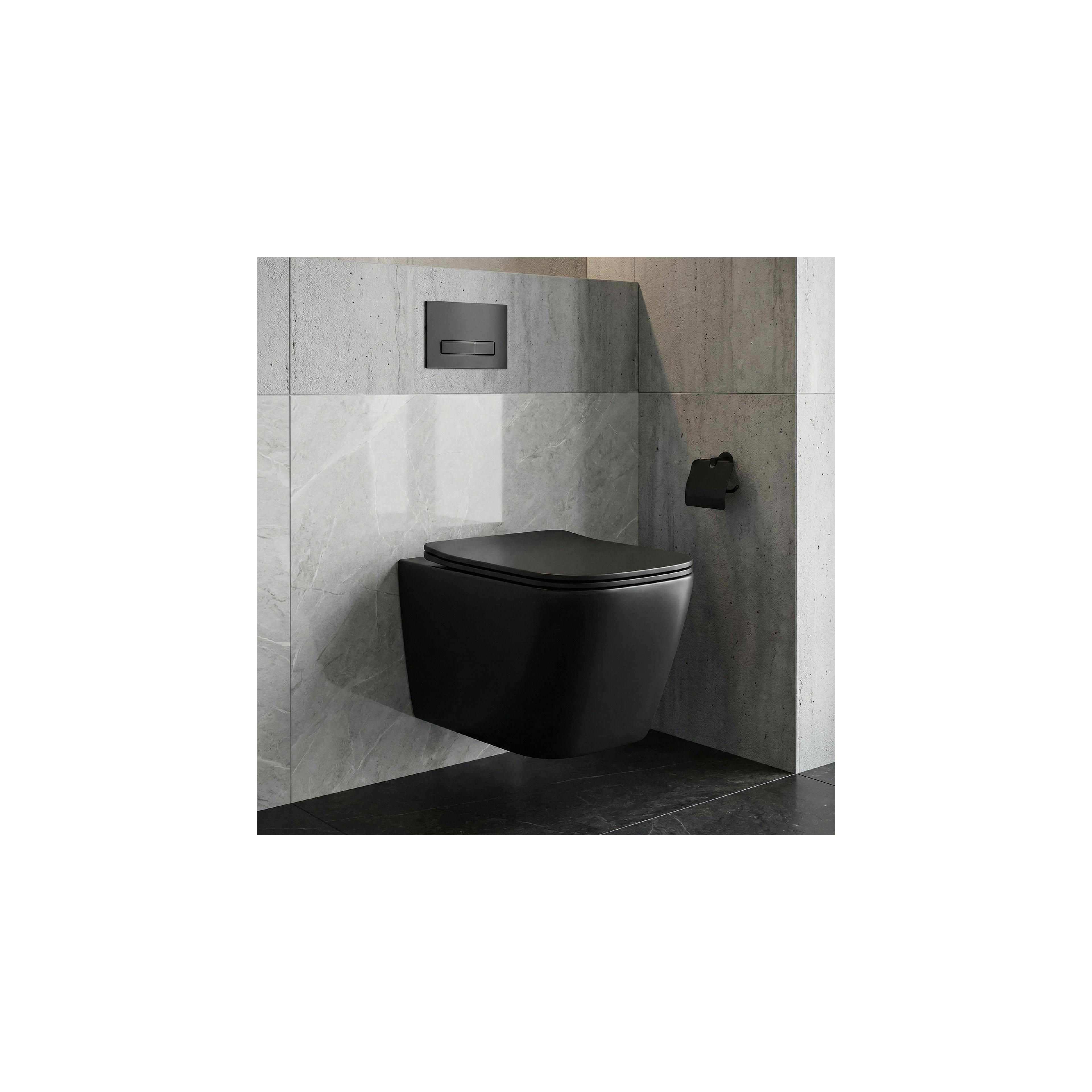 Toilet bowl Rea Julio Black Matt