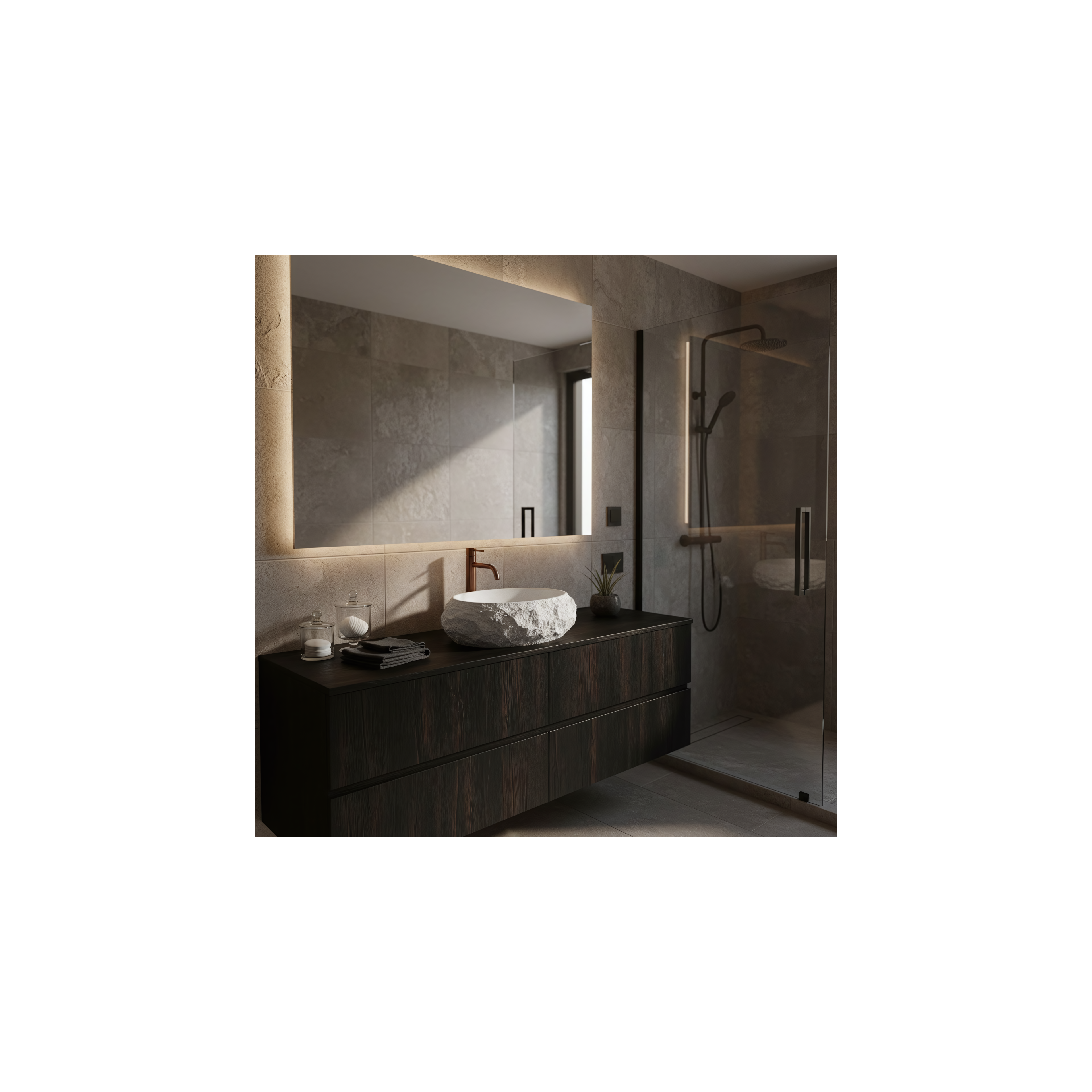 Aufsatzwaschbecken Rea Mika Ivory