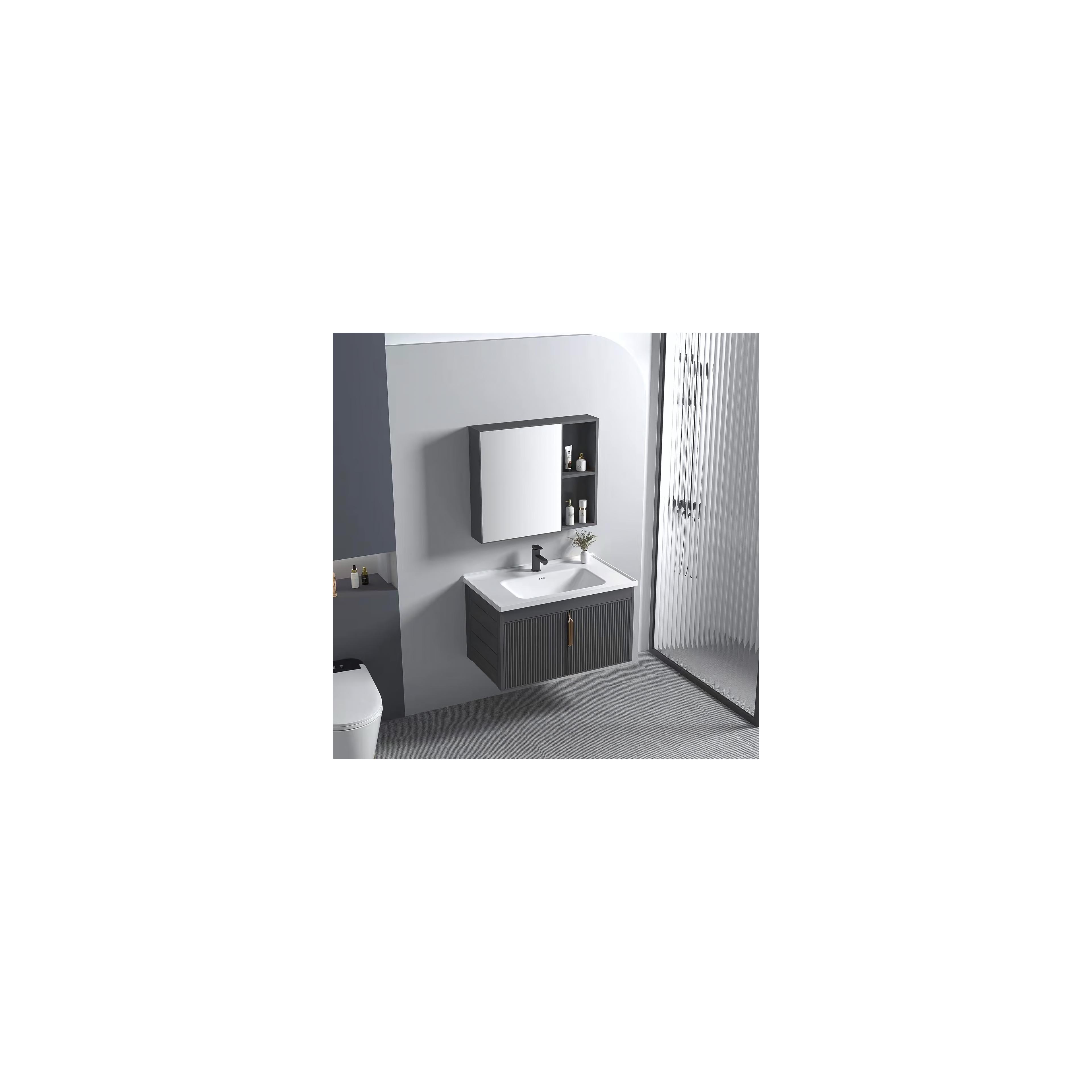 Badezimmermöbel-Set mit Waschbecken Astor 60cm Grey