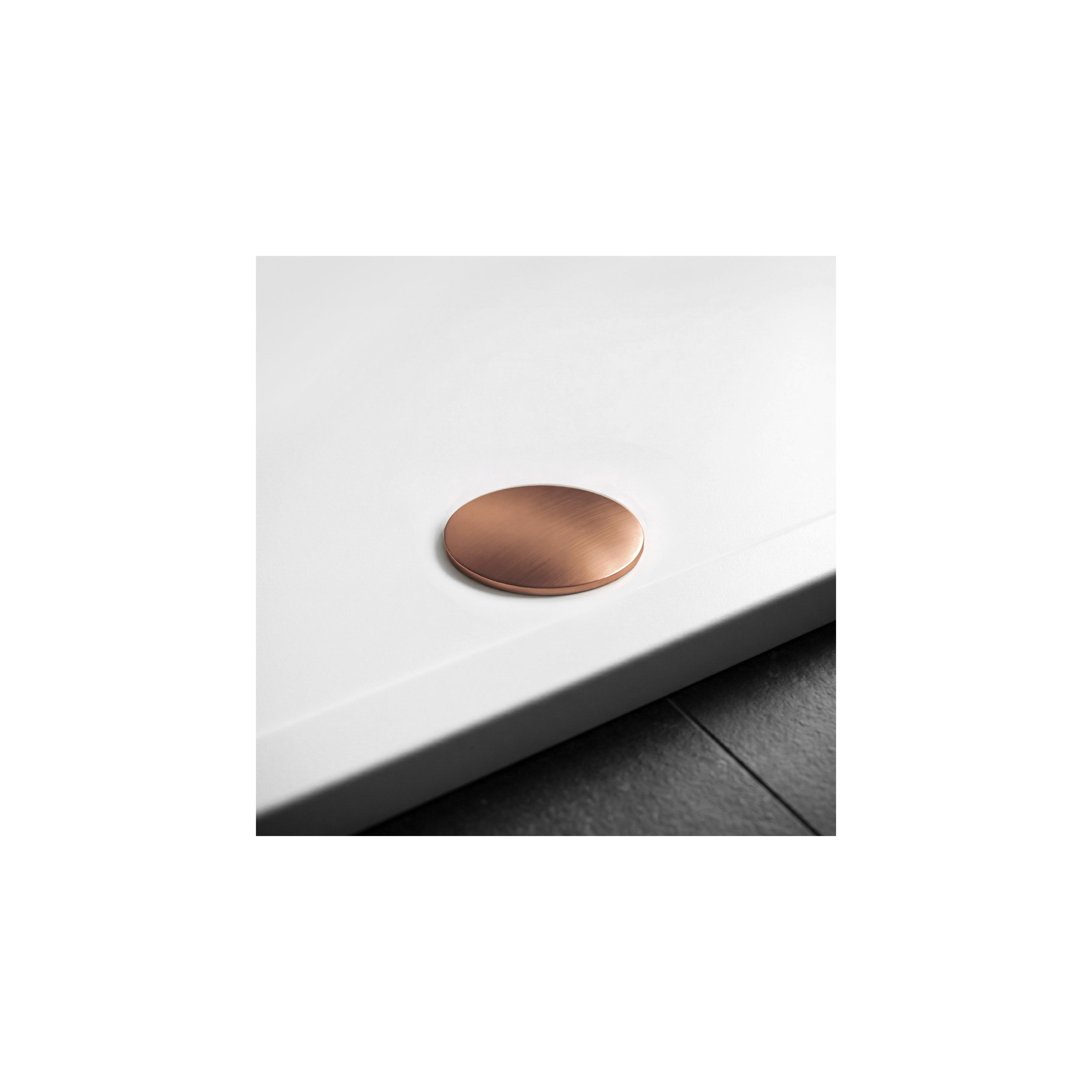 Acryl Duschwanne Rea Belmond White 90x120 Brush Copper