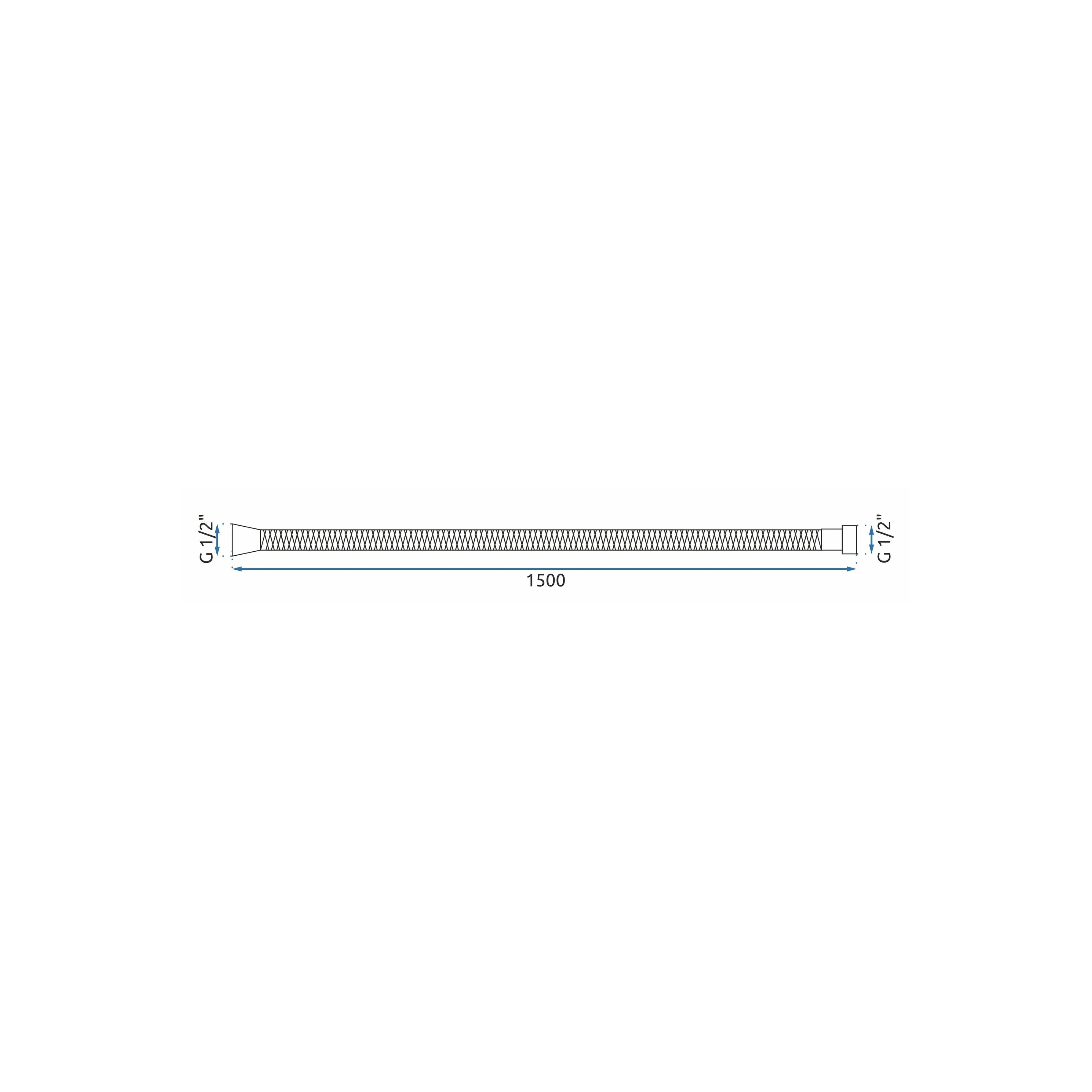 Duschschlauch Rea Chrome 150 cm