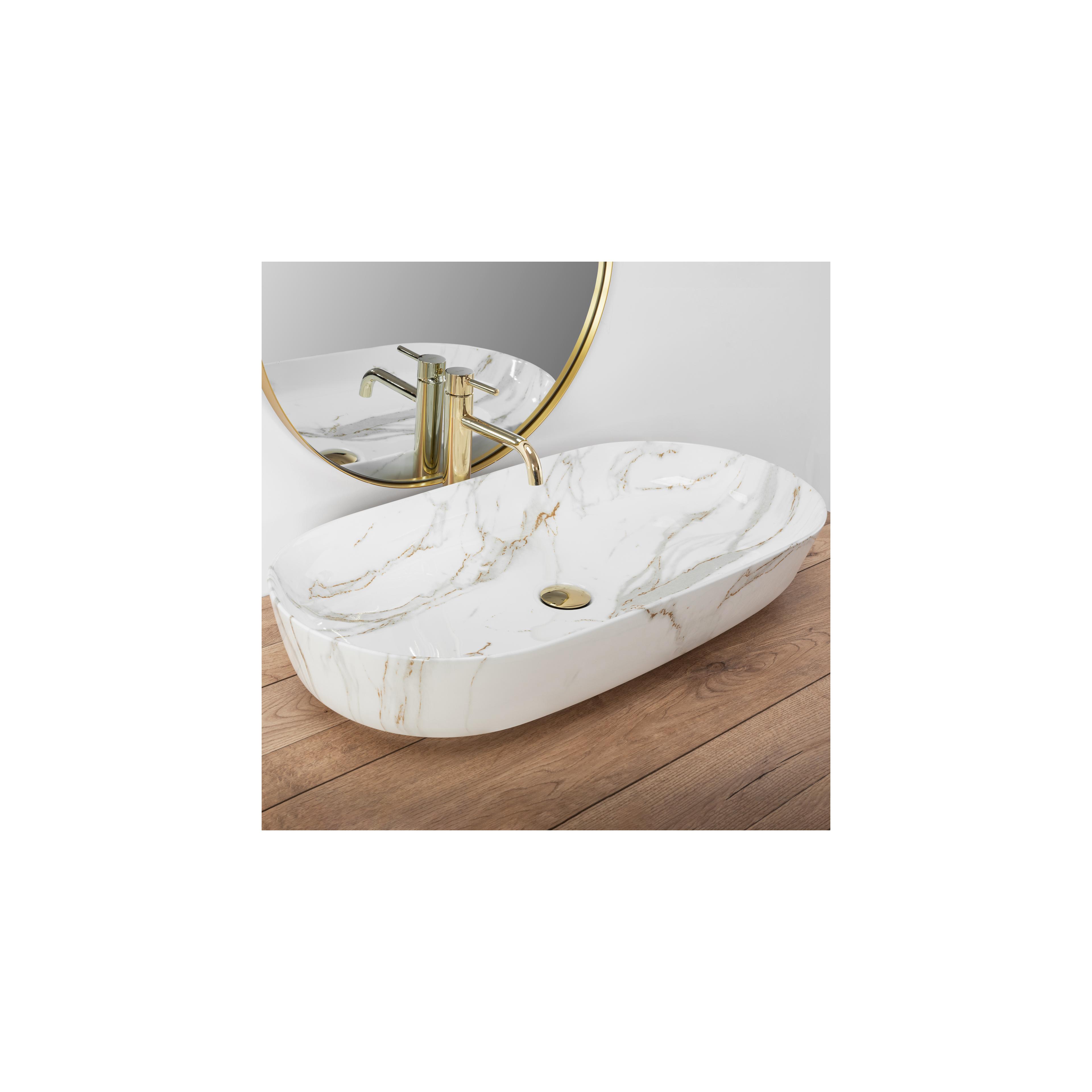 Aufsatzwaschbecken REA CLEO 81 Shiny Aiax