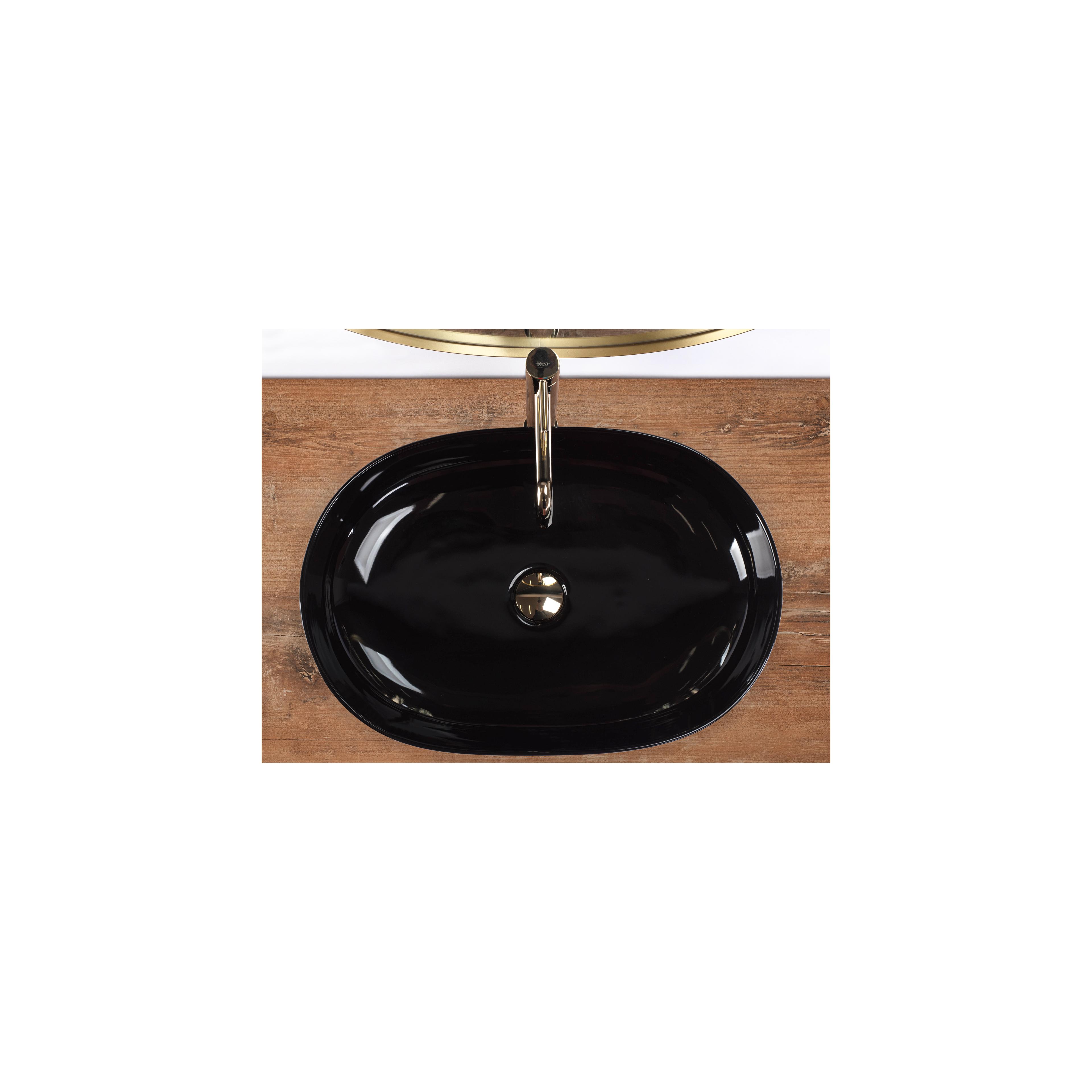 Aufsatzwaschbecken Rea CLEO Black