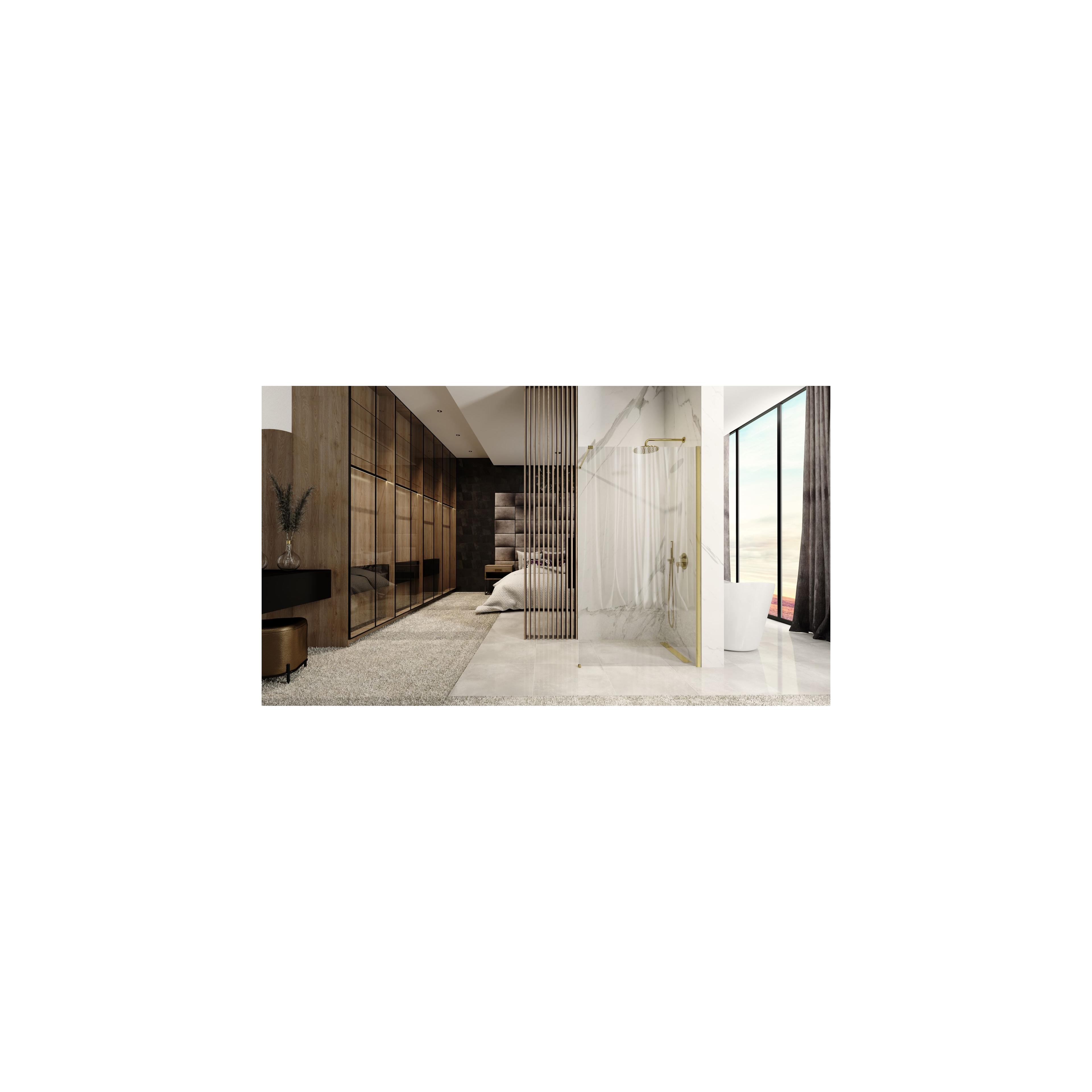 Duschwand Rea Aero Gold Brush 110