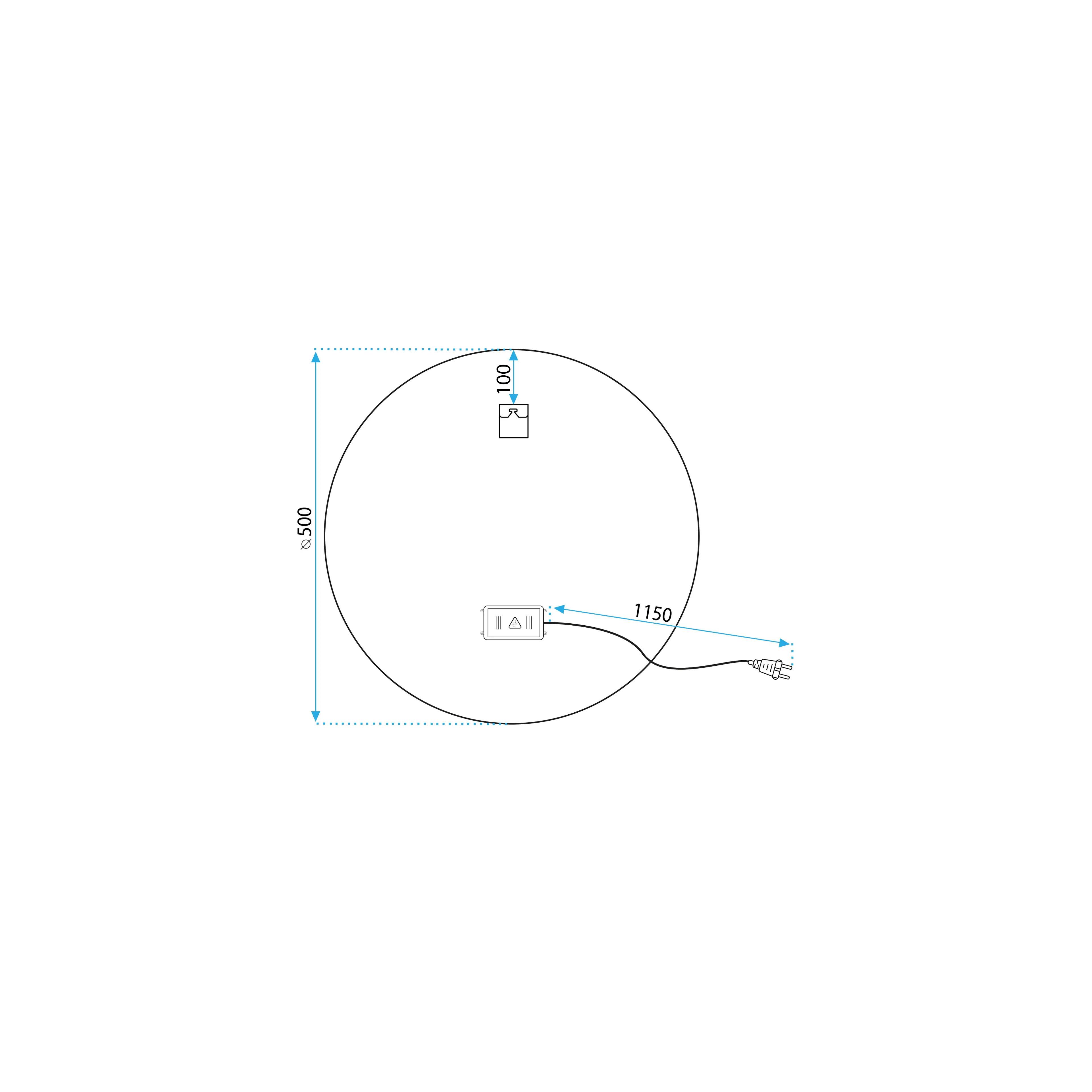 Spiegel LED SOFT 50
