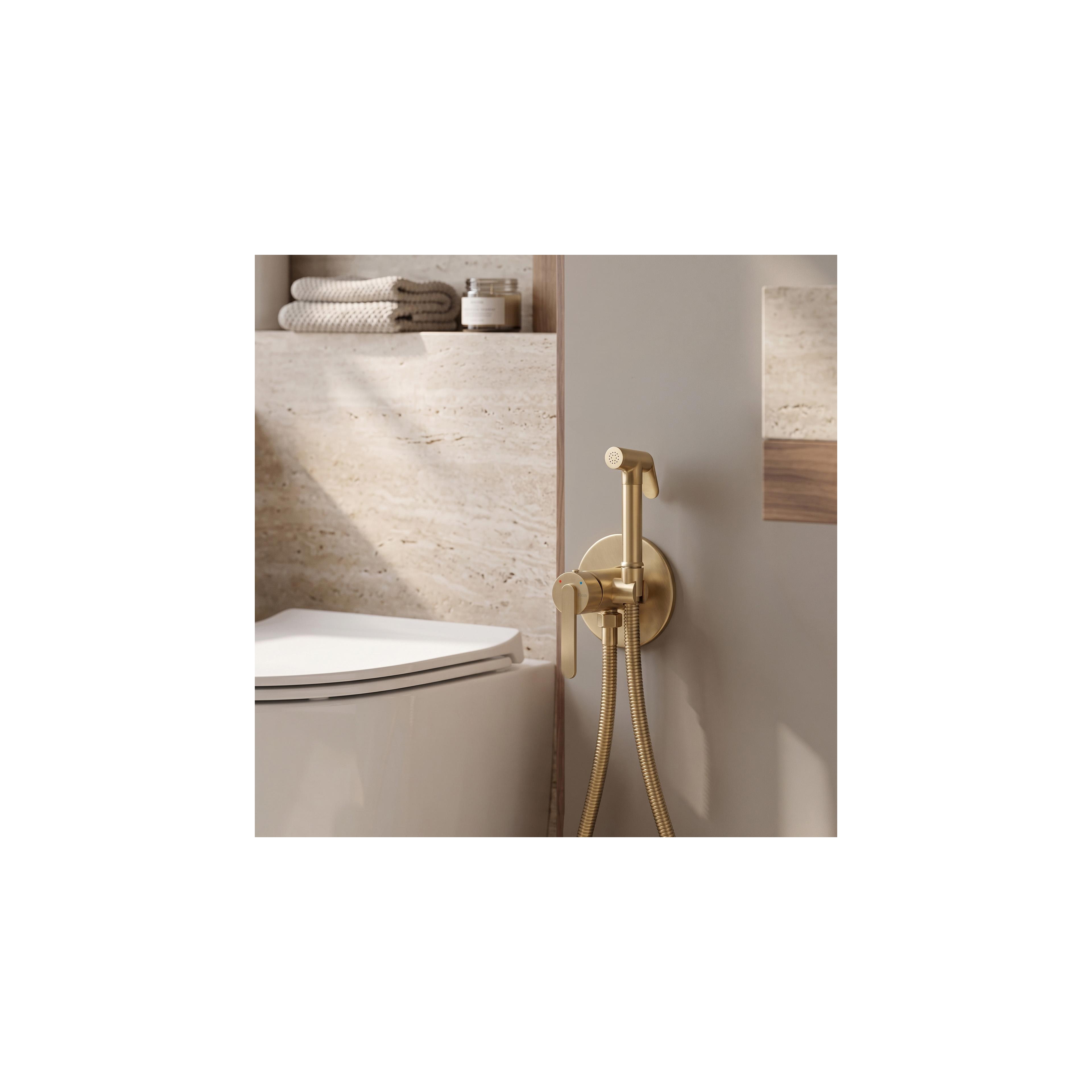 Bidetarmatur REA Ontario Brush Gold