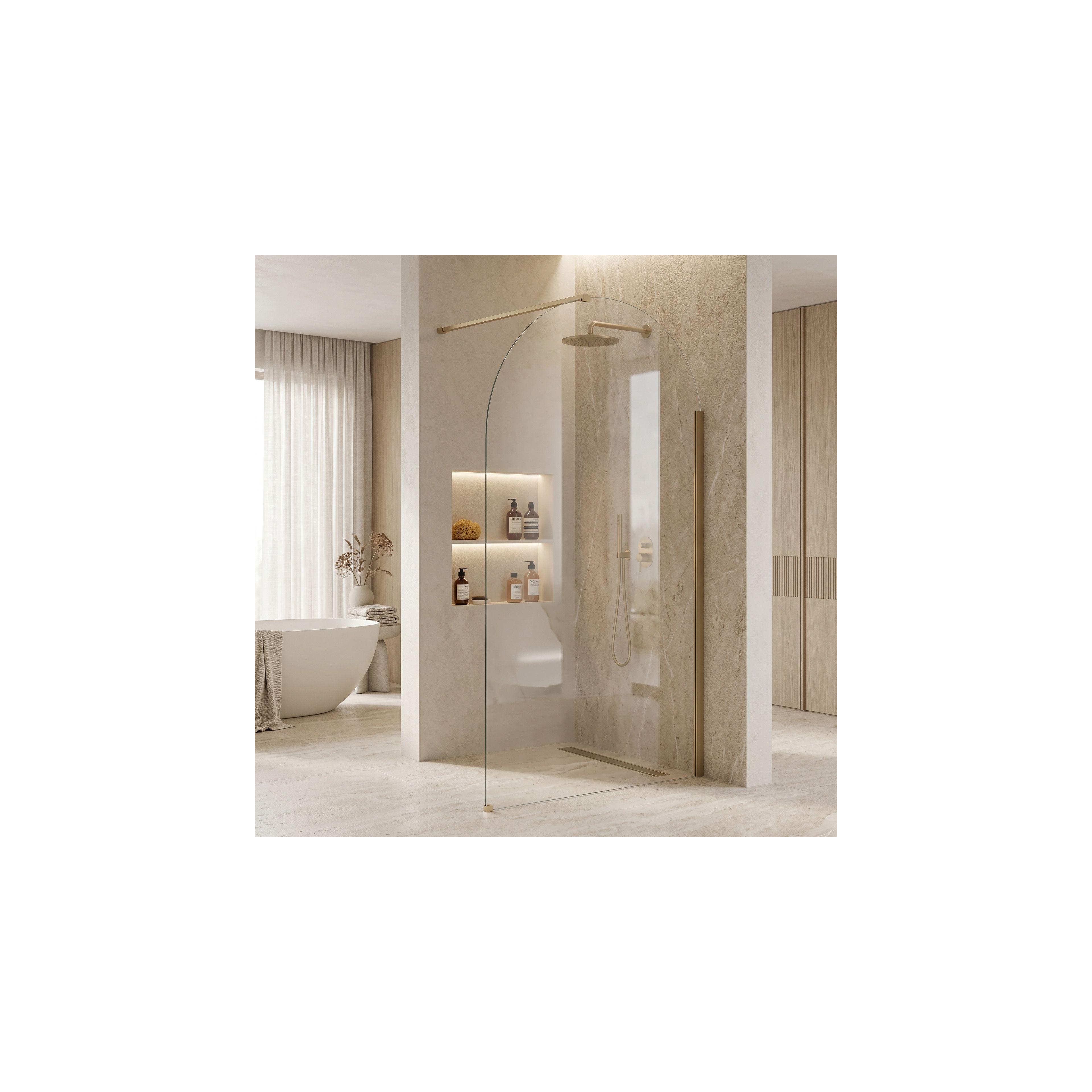 Duschwand Rea Heaven Brush Gold 100