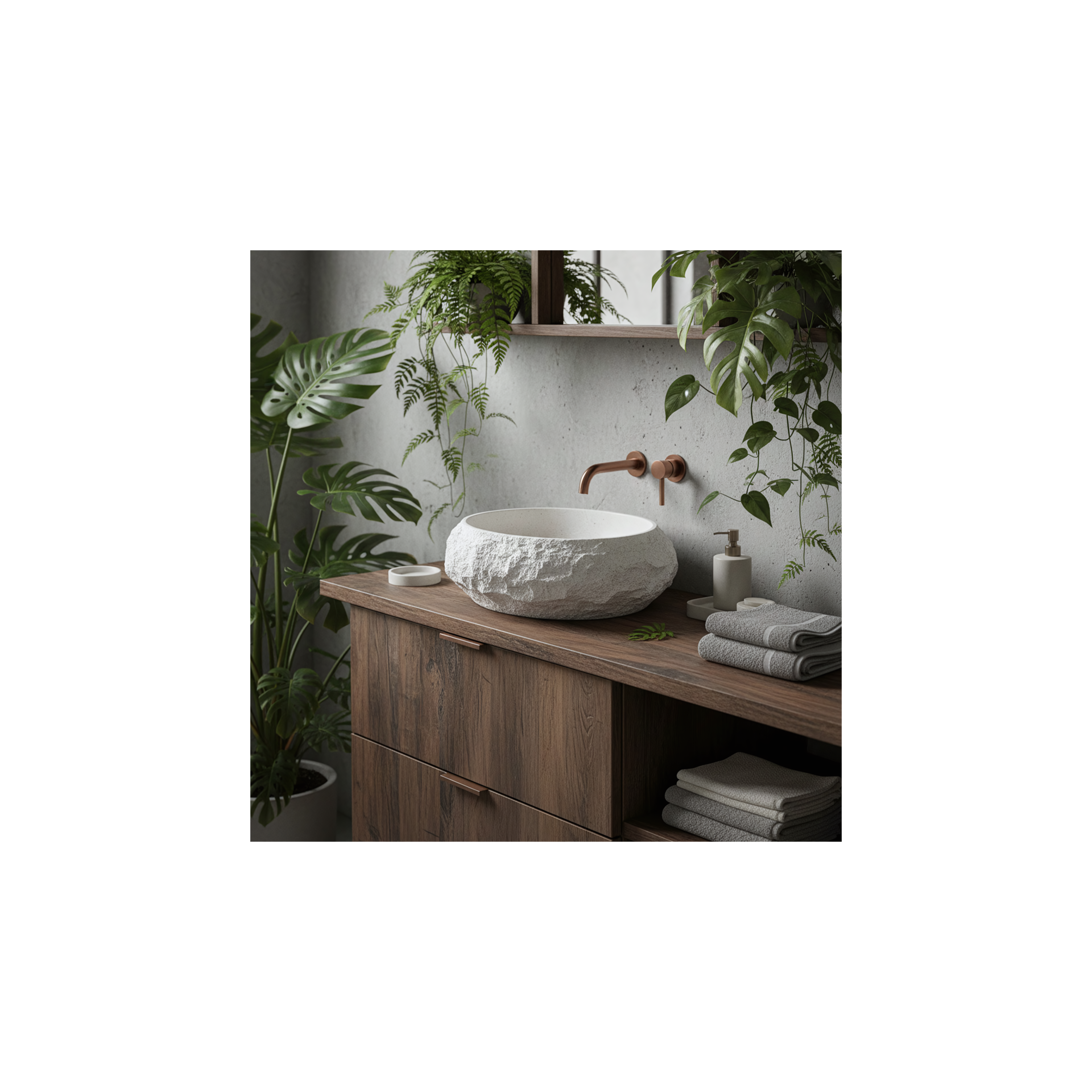 Aufsatzwaschbecken Rea Mika Ivory
