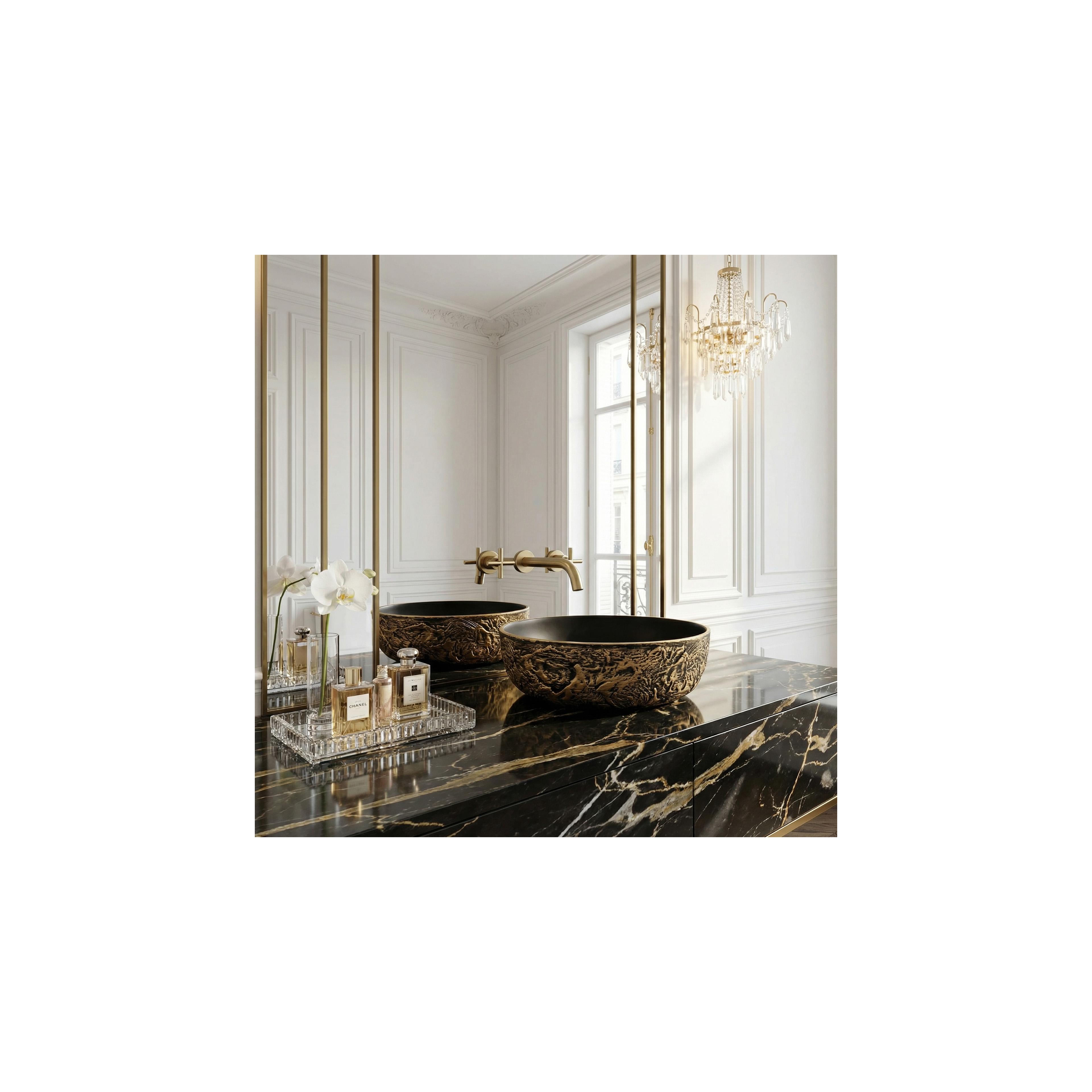 Aufsatzwaschbecken Rea Babilon Gold