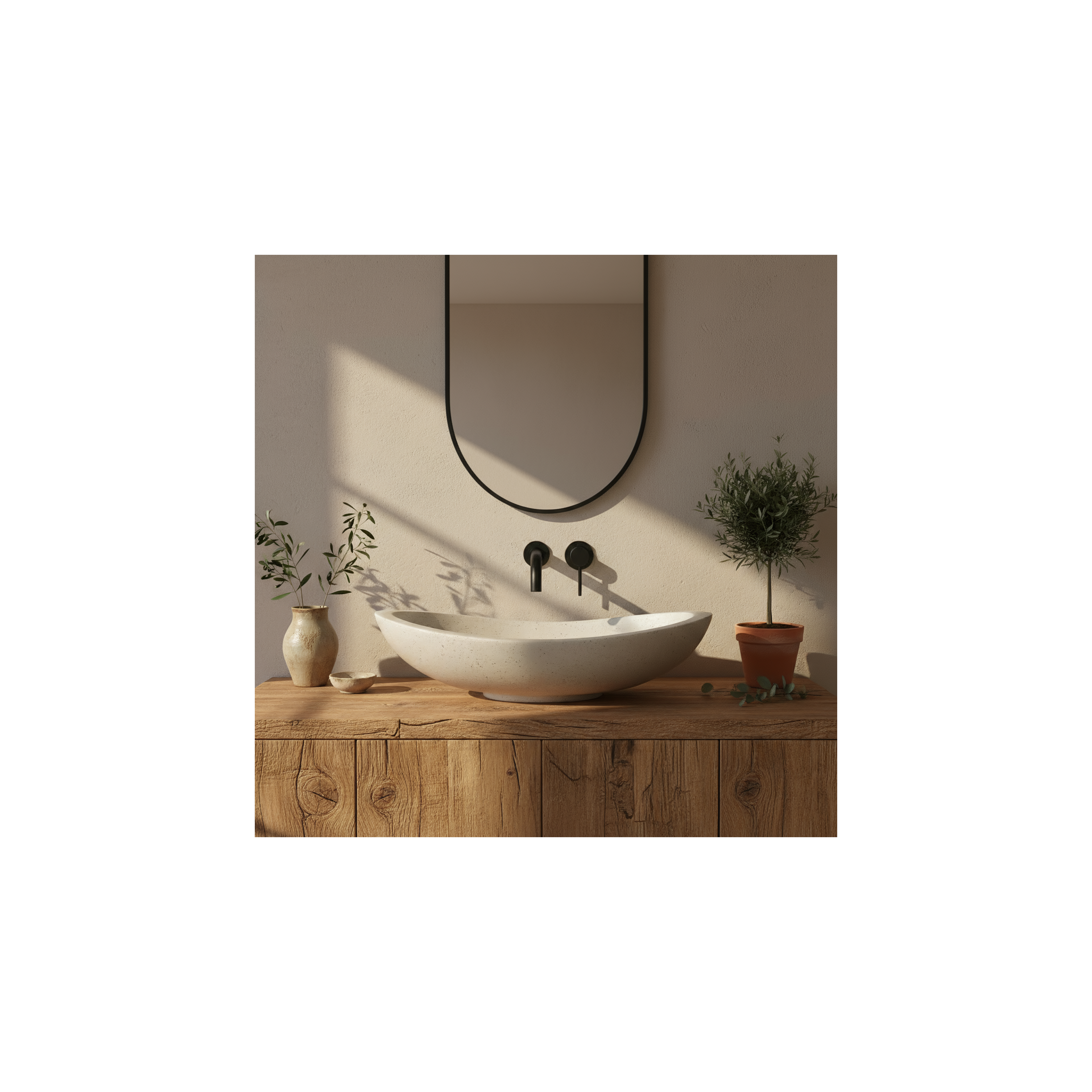 Lavabo da appoggio Rea Leona
