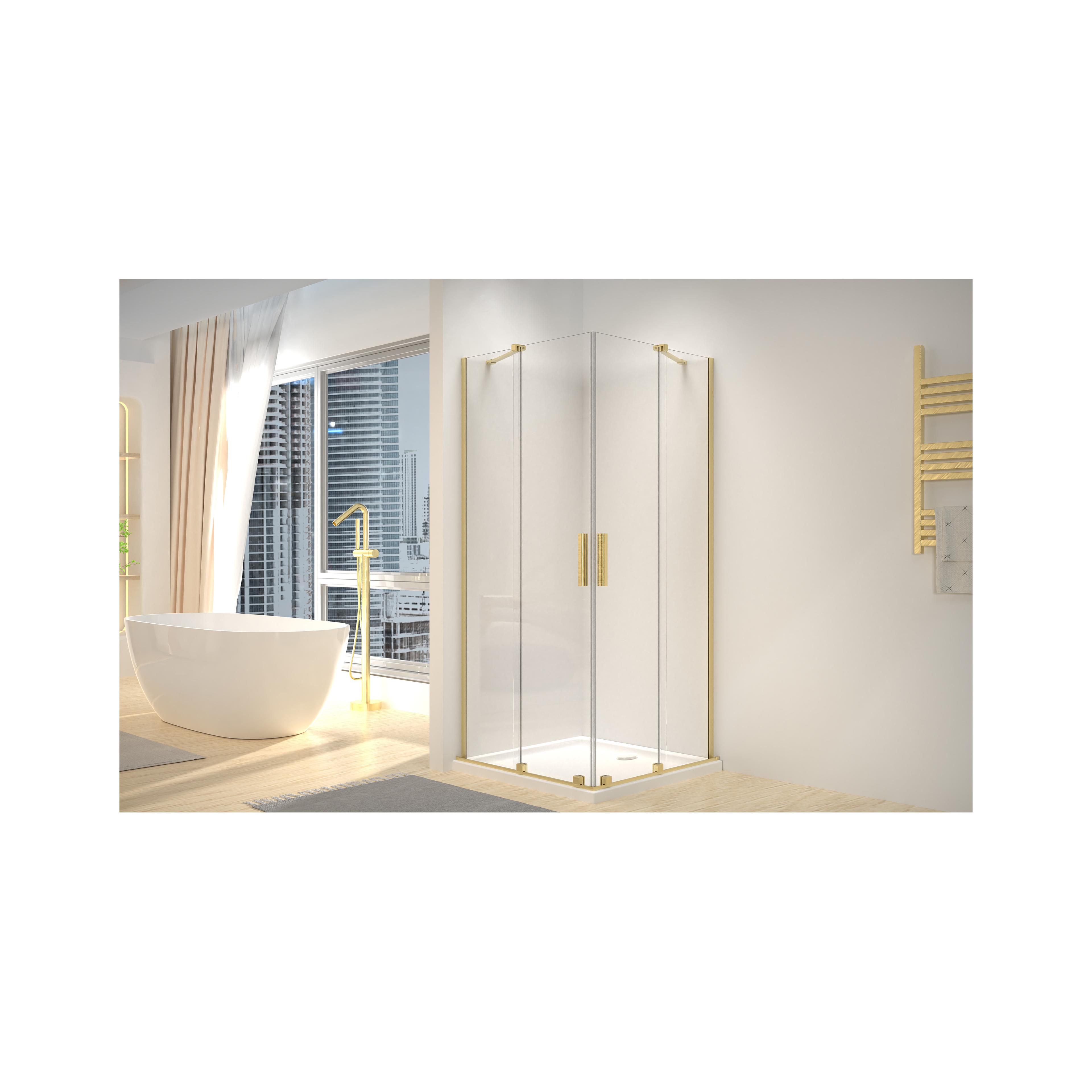 Cabina dus REA Montana Double Gold Brush 90x90