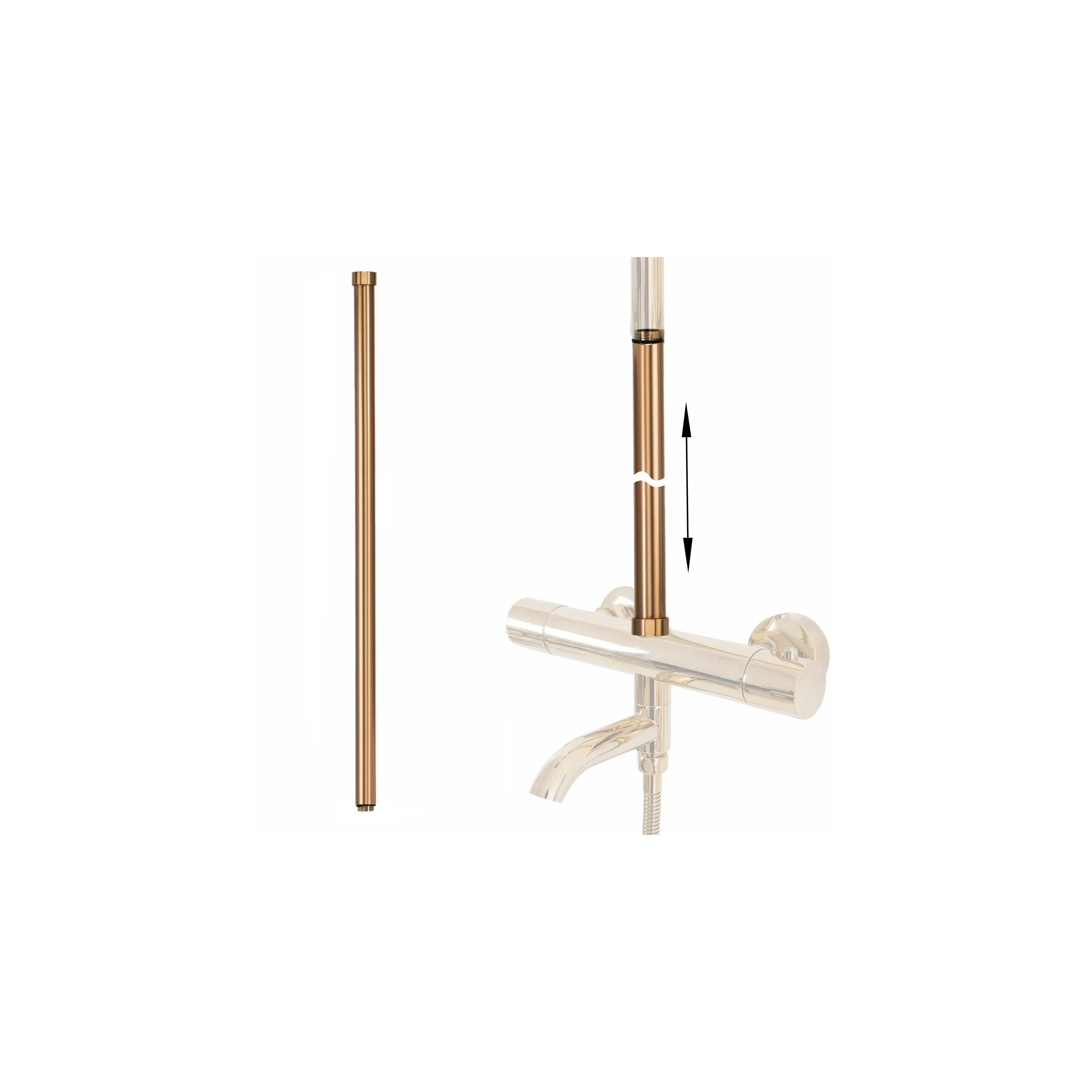 Extension for a bathtub and shower set BRUSH COPPER 60cm