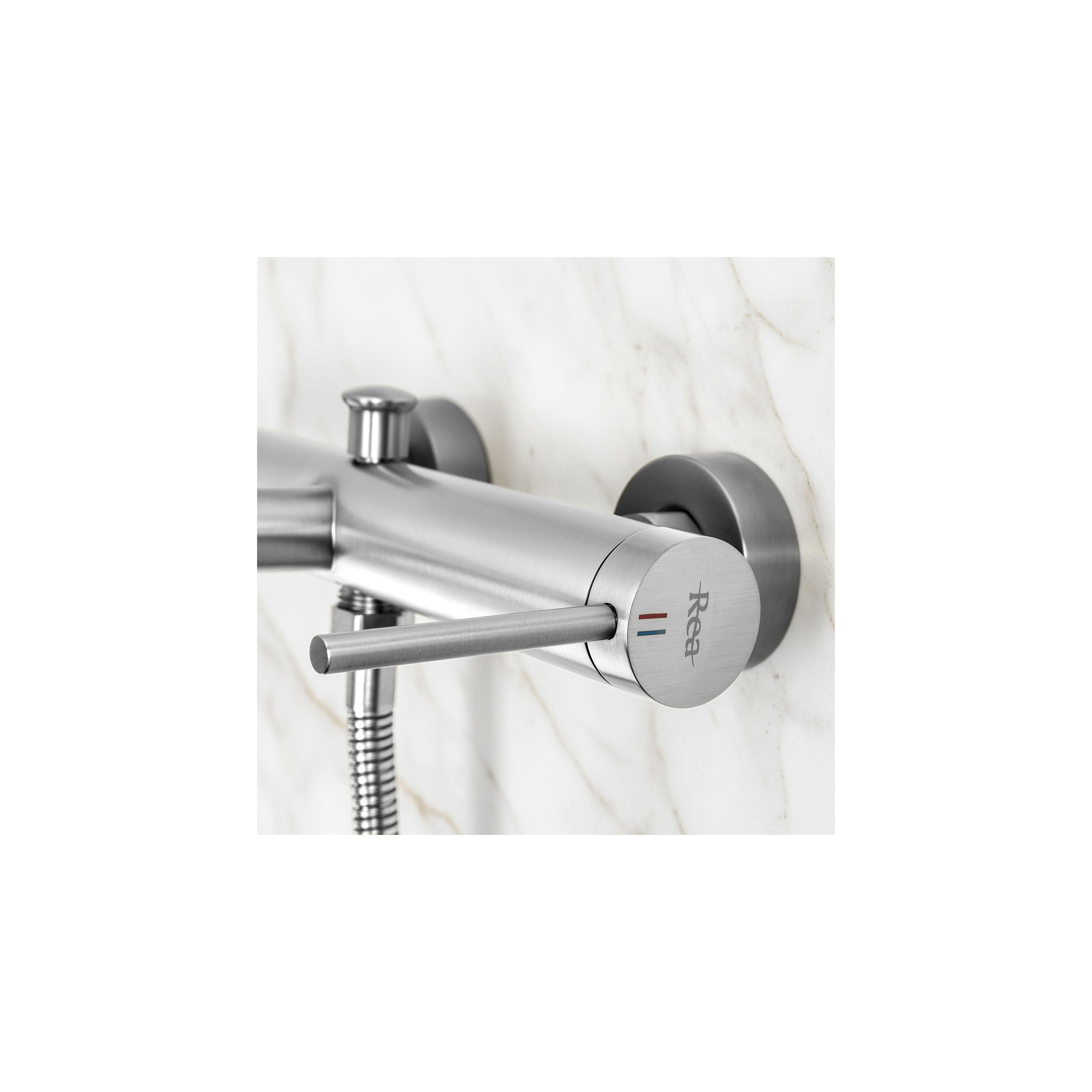 Wannenarmatur Rea Foss Nickel Brush