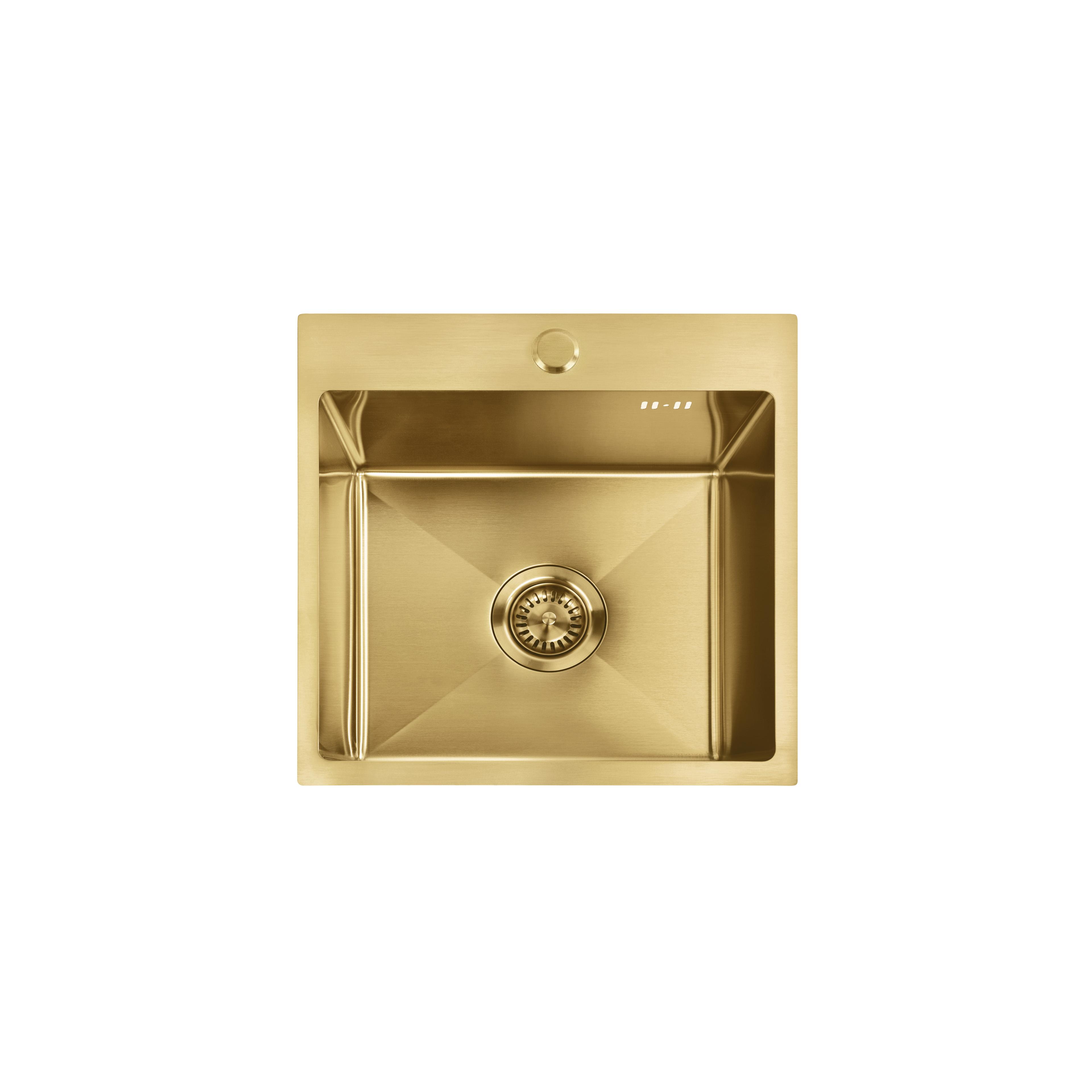 Edelstahlspüle Leo 40 BRUSH GOLD