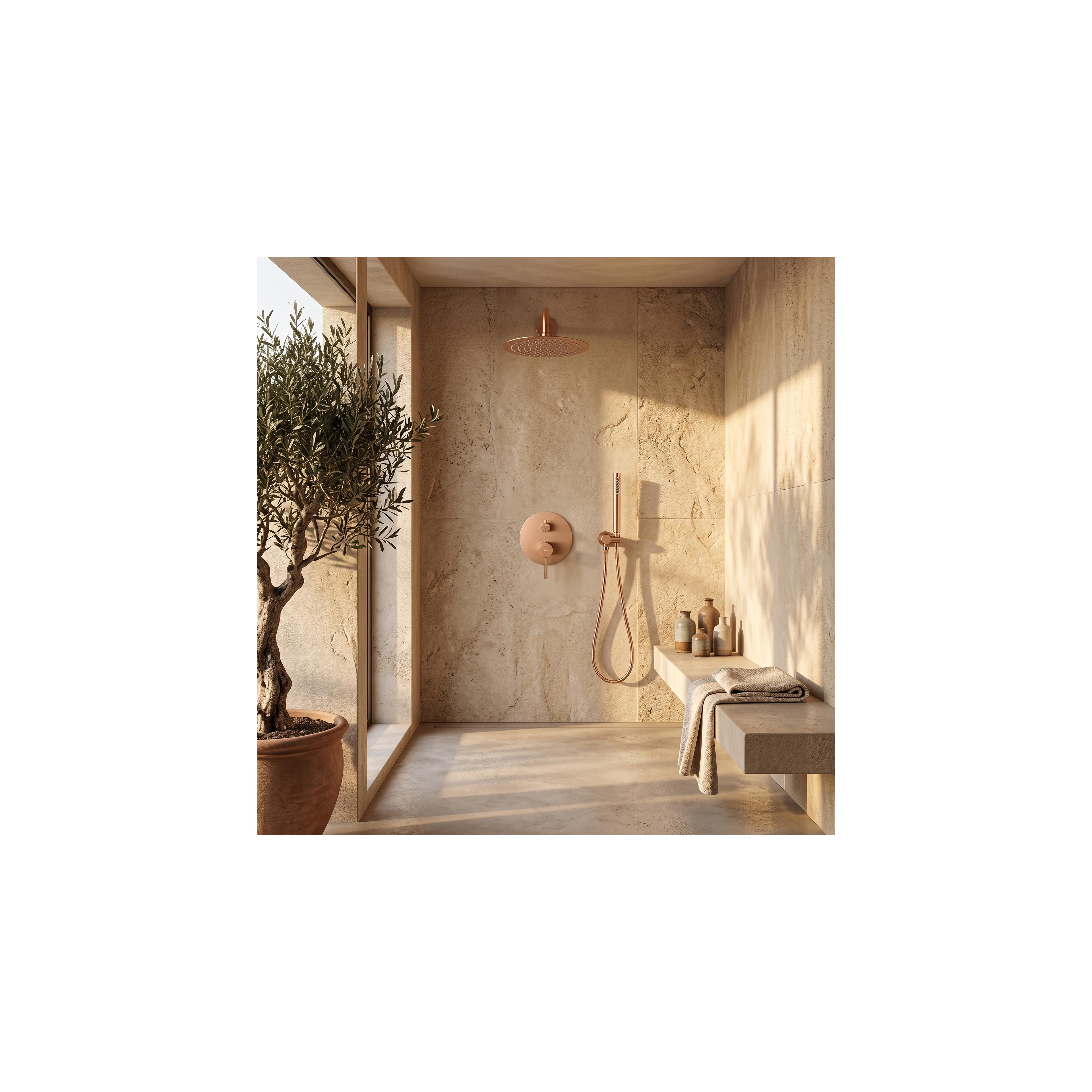 Shower system  Rea Lungo Copper Brush  + BOX