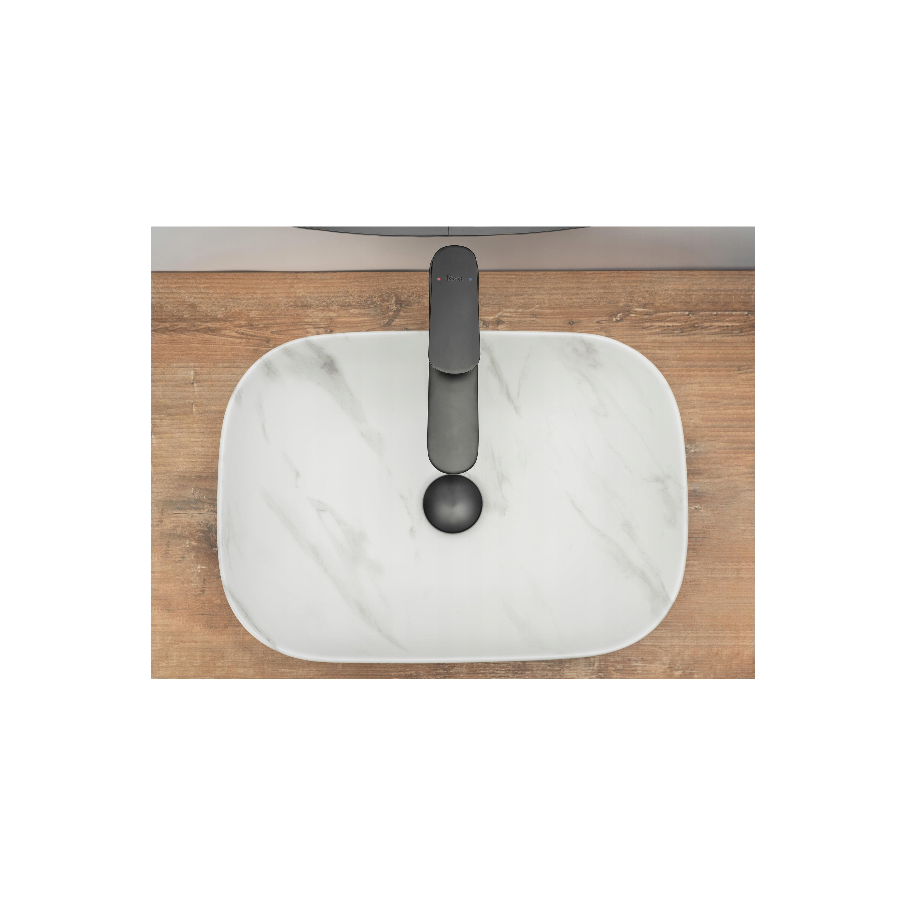 Opzetwastafel Rea Belinda Marble Marble Mat