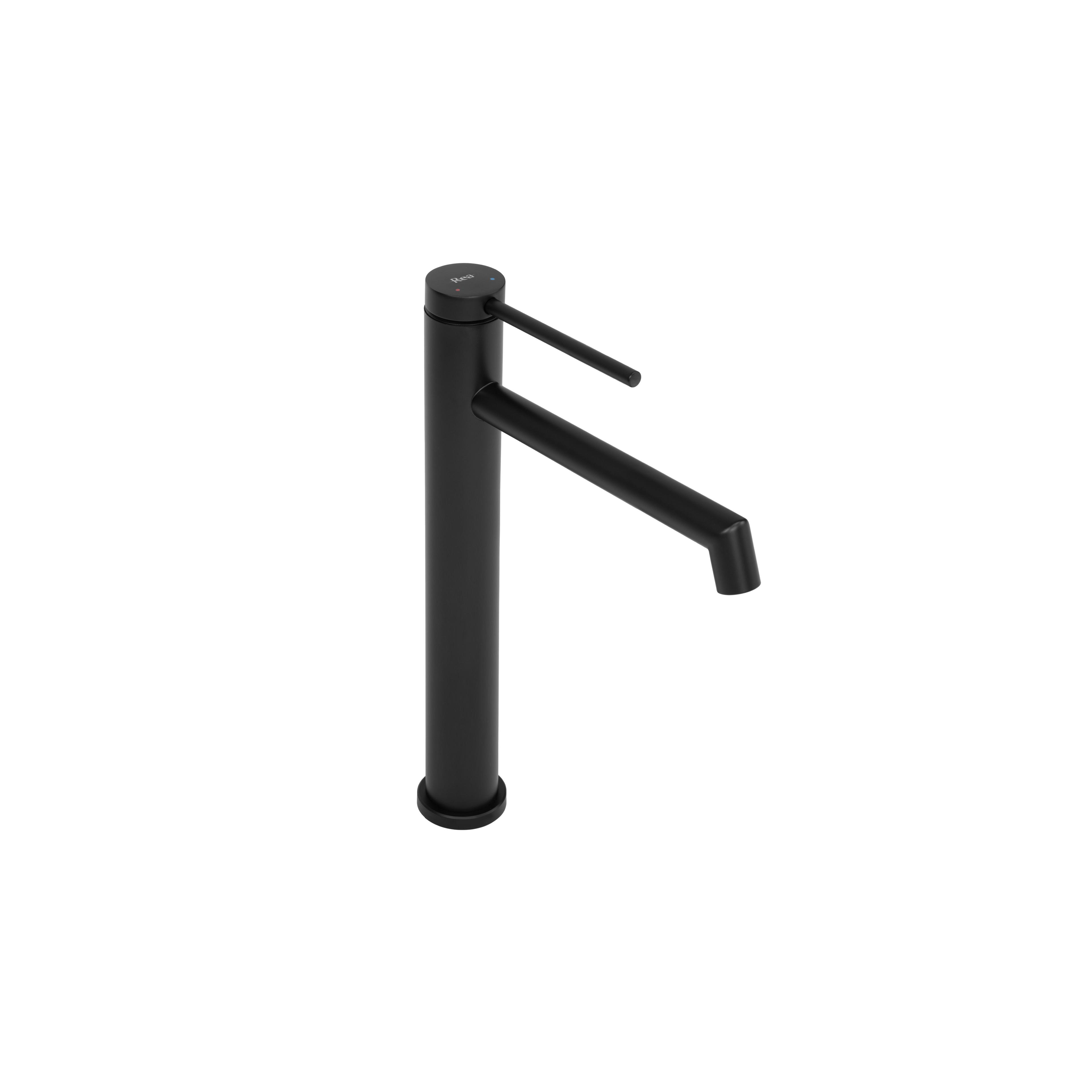 Waschbeckenarmatur Rea Foss BLACK Matt High