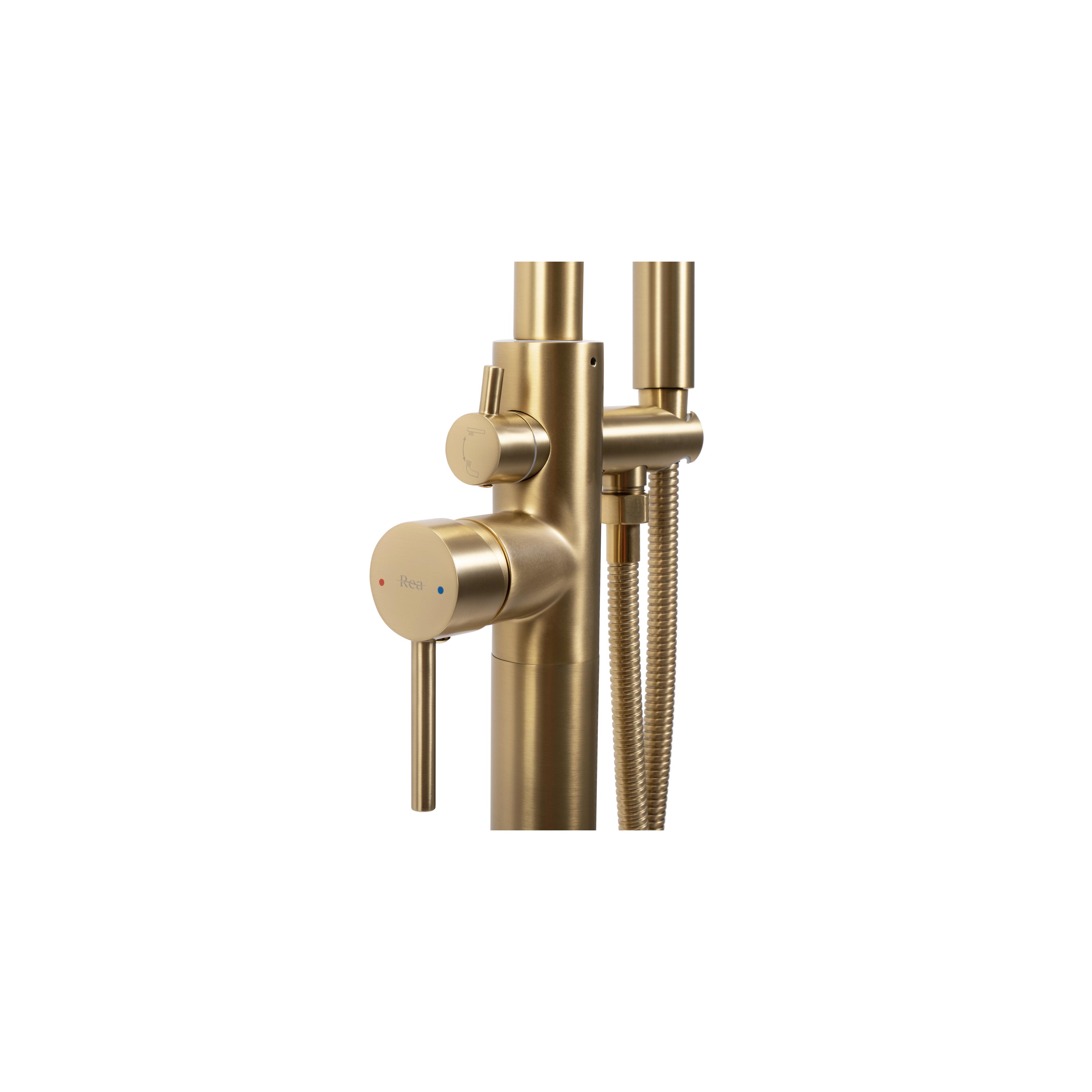 Frei stehende Armatur Rea ARAS Gold Brush