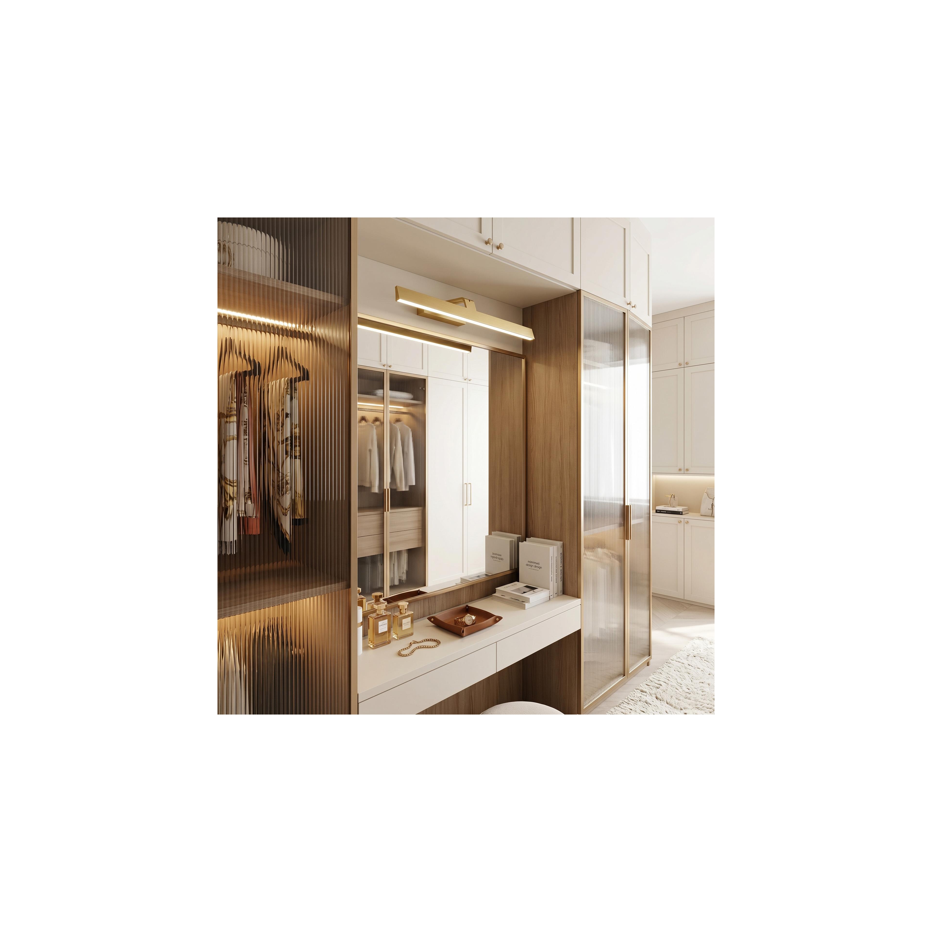 Bad LED-Wandleuchte SWE008-1W 58cm BRUSH GOLD