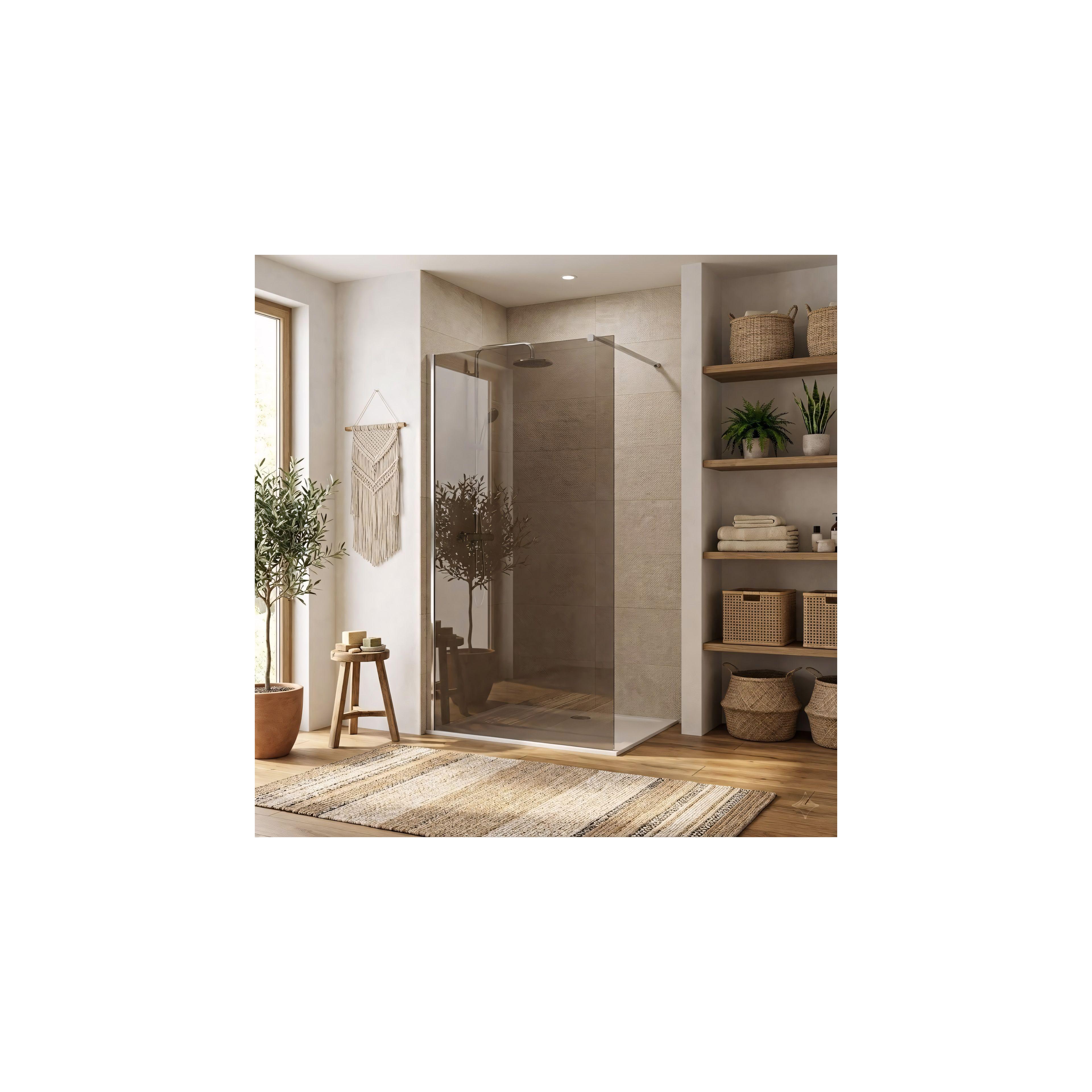 Paroi de douche Rea Flexi Brown / Chrome 110