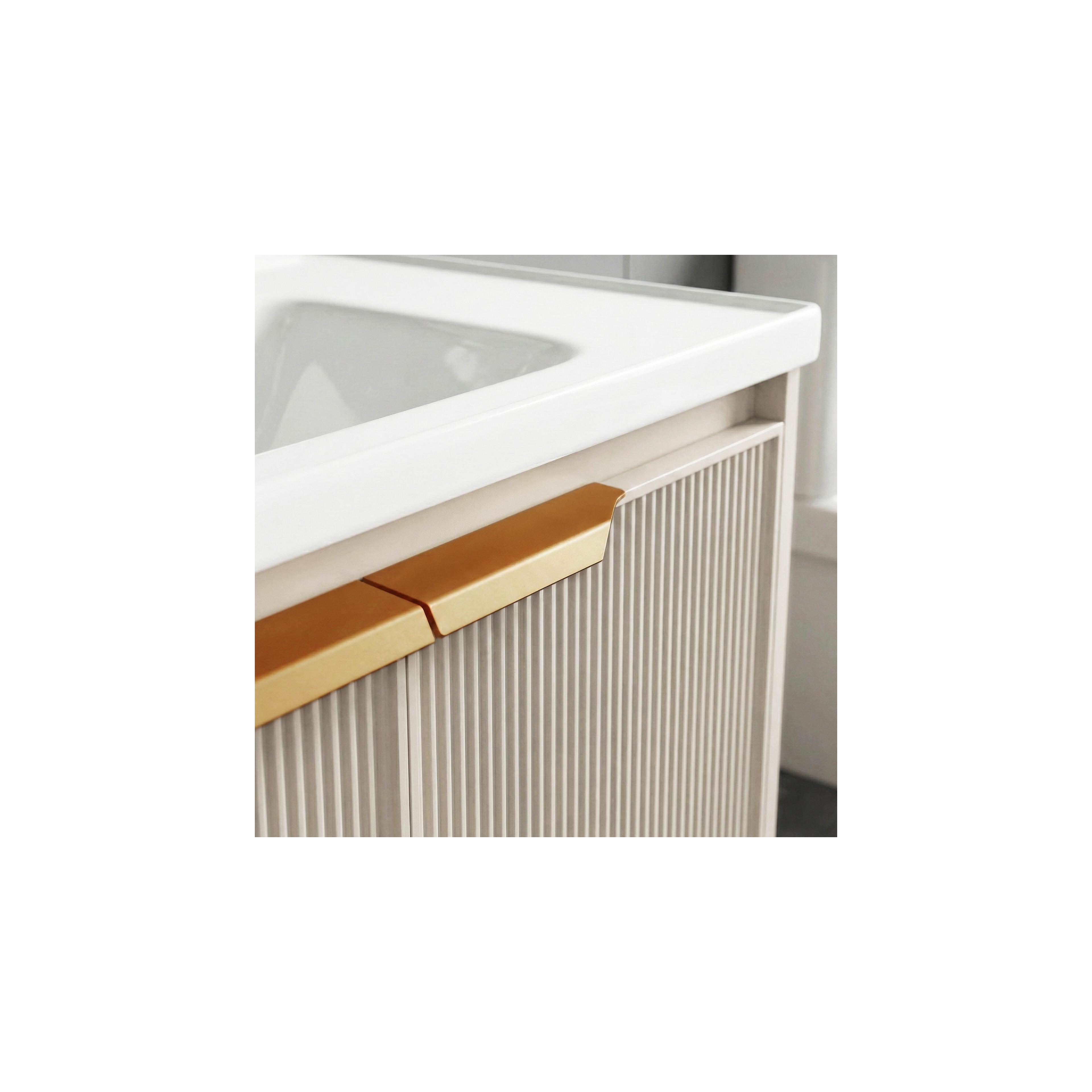 Badezimmermöbel-Set mit Waschbecken Mario 60cm Beige