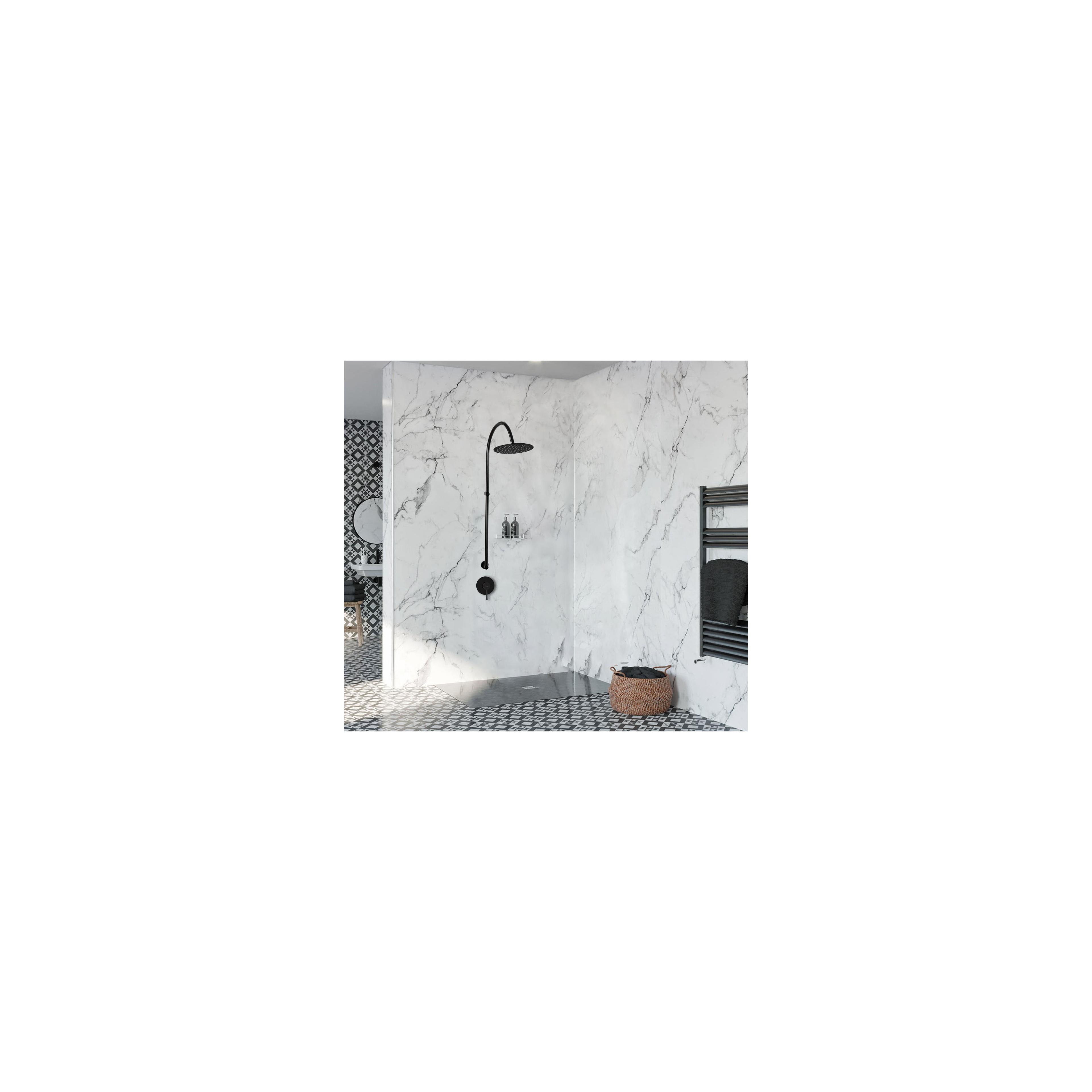 Set pentru dus Lugano Black Rea incastrabil +BOX