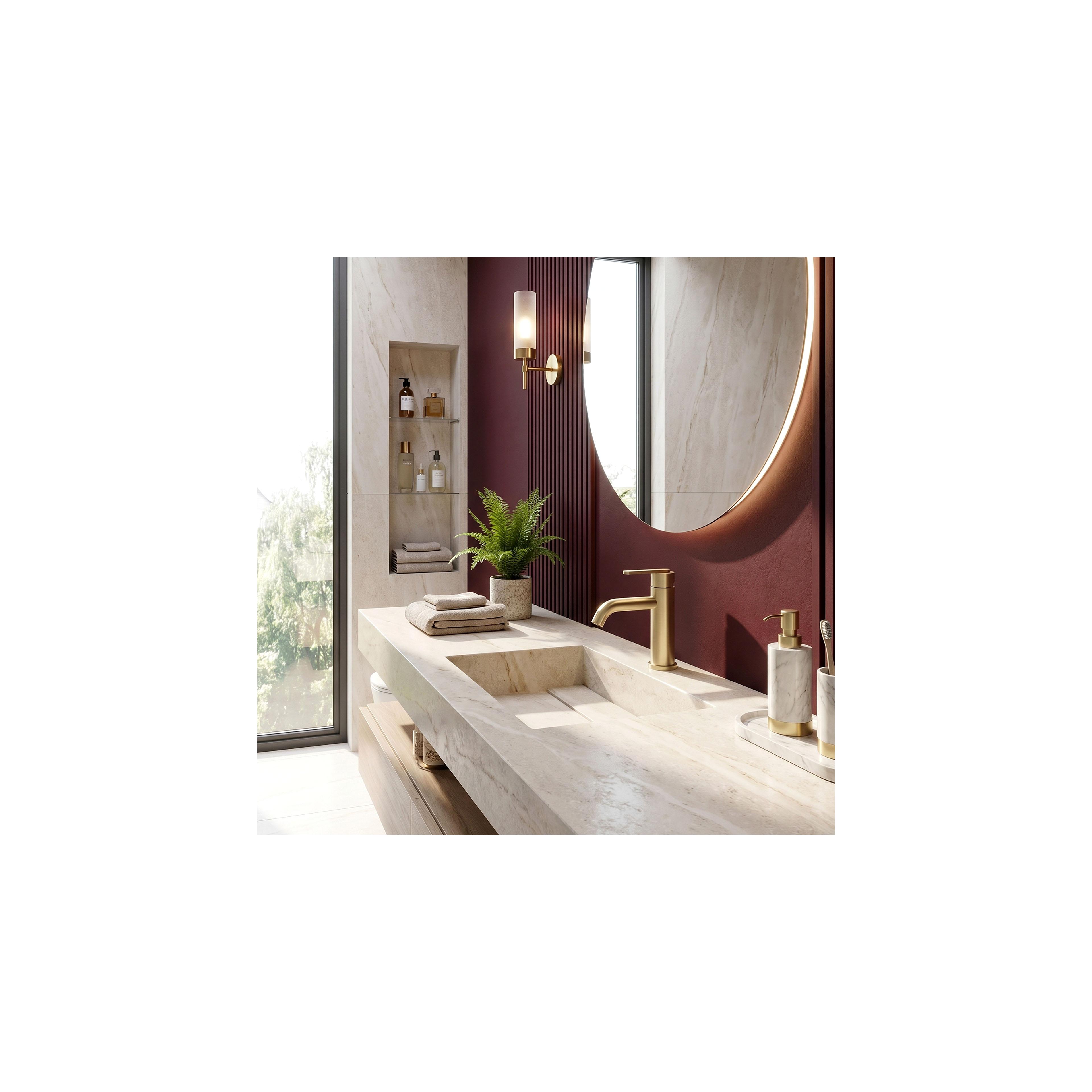 Waschbeckenarmatur Rea Ontario Brush Gold