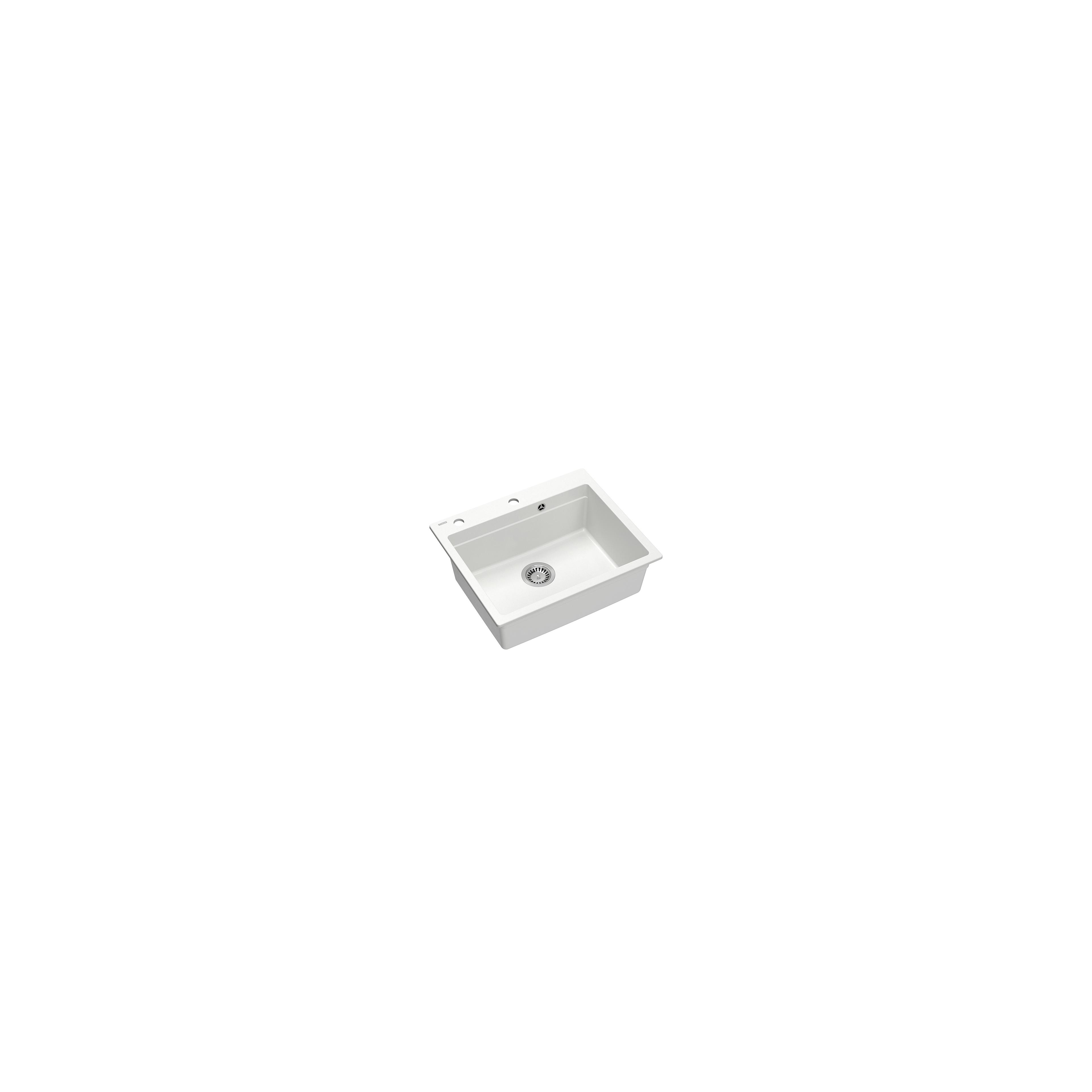 Granitspülbecken KURT 110 WORKSTATION White