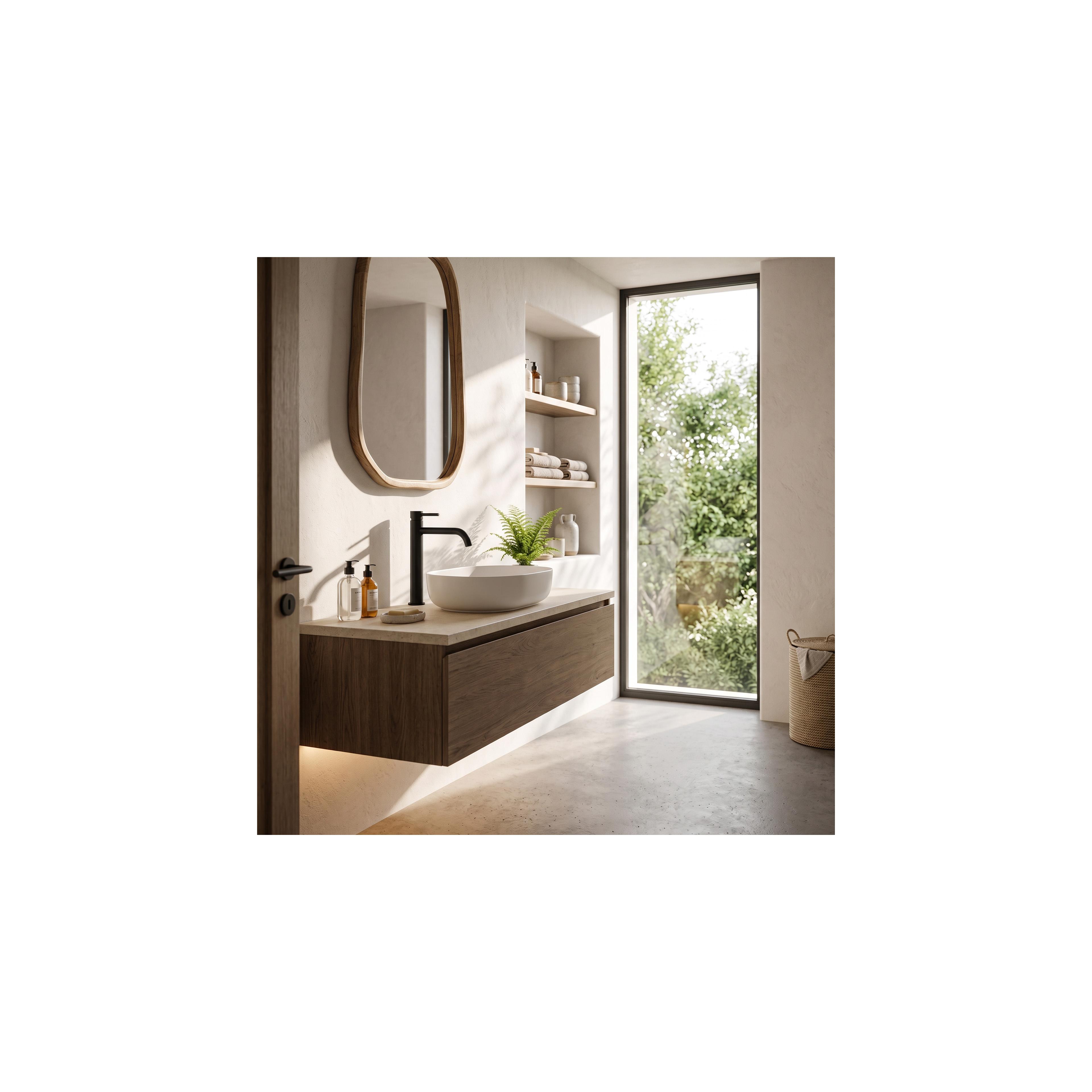 Waschbeckenarmatur Rea Lungo Black High