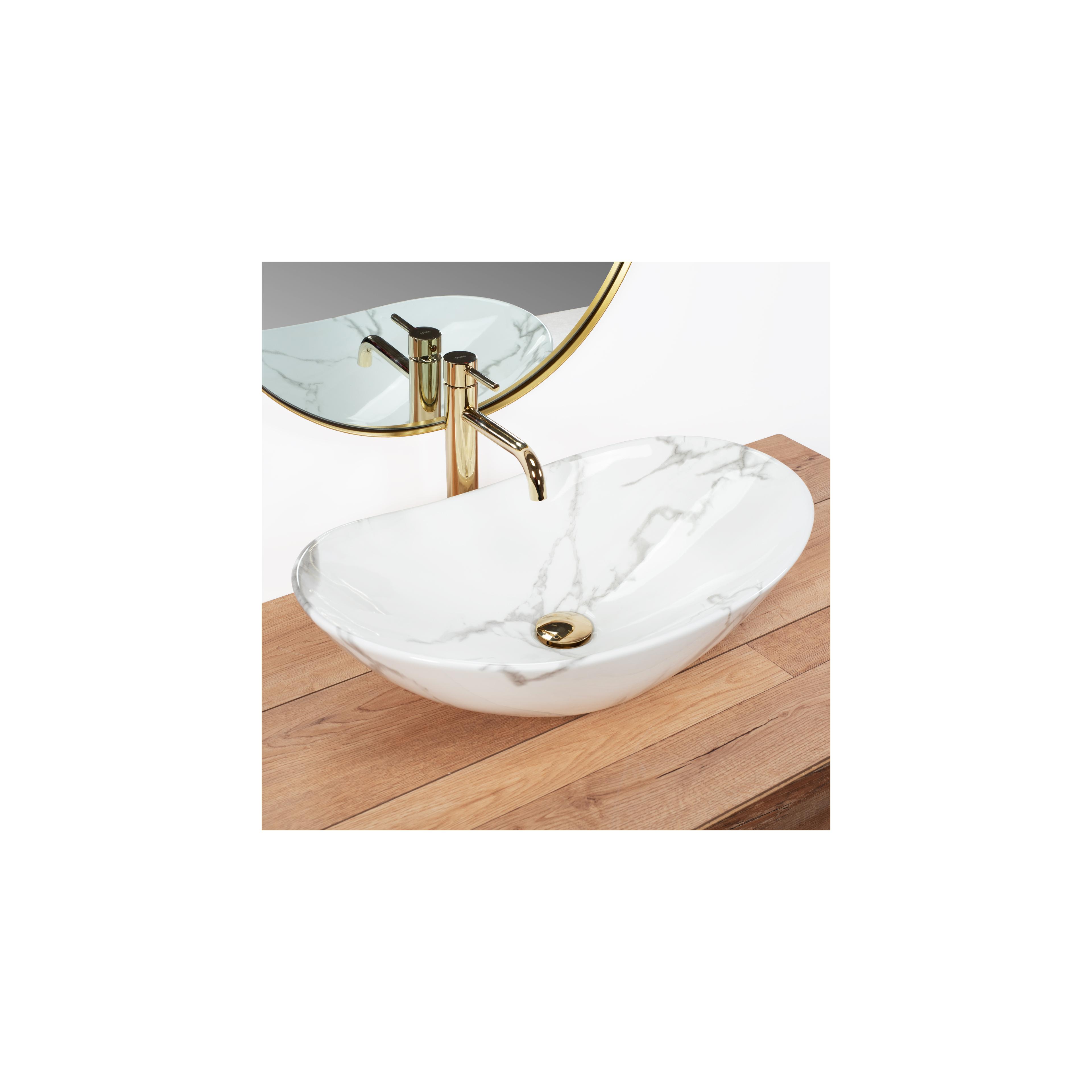 Aufsatzwaschbecken REA Royal Marmo Shiny