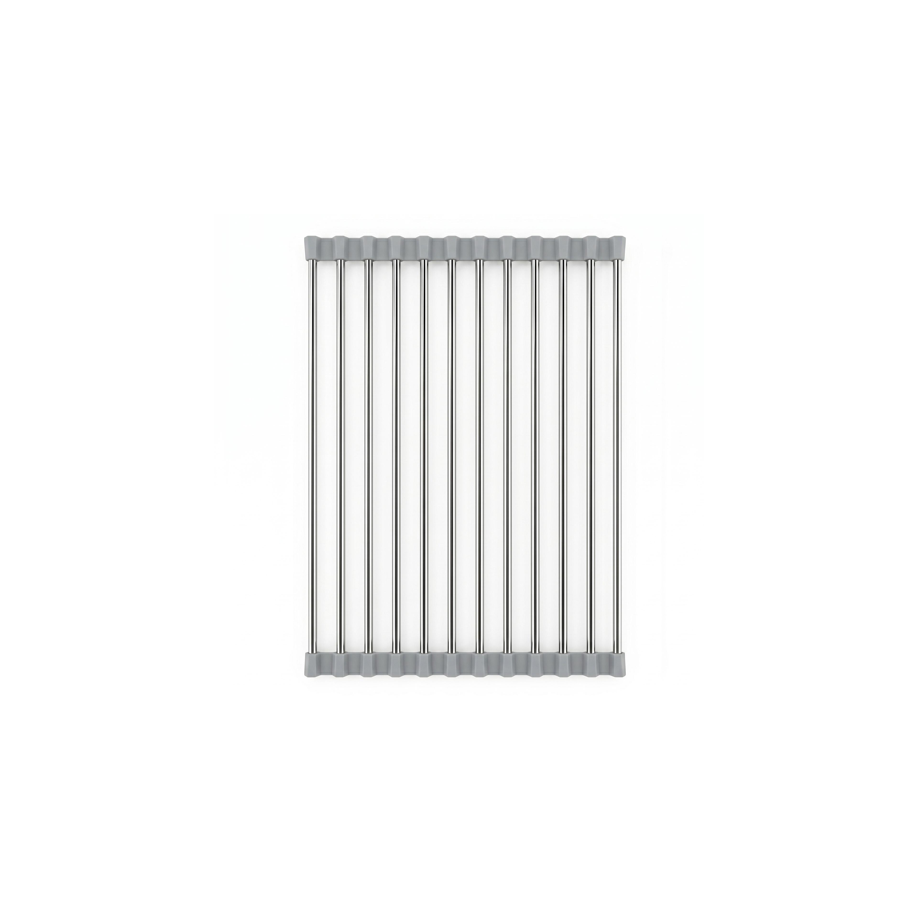 Roll-up dish drying rack for sink REA P12298A Grey