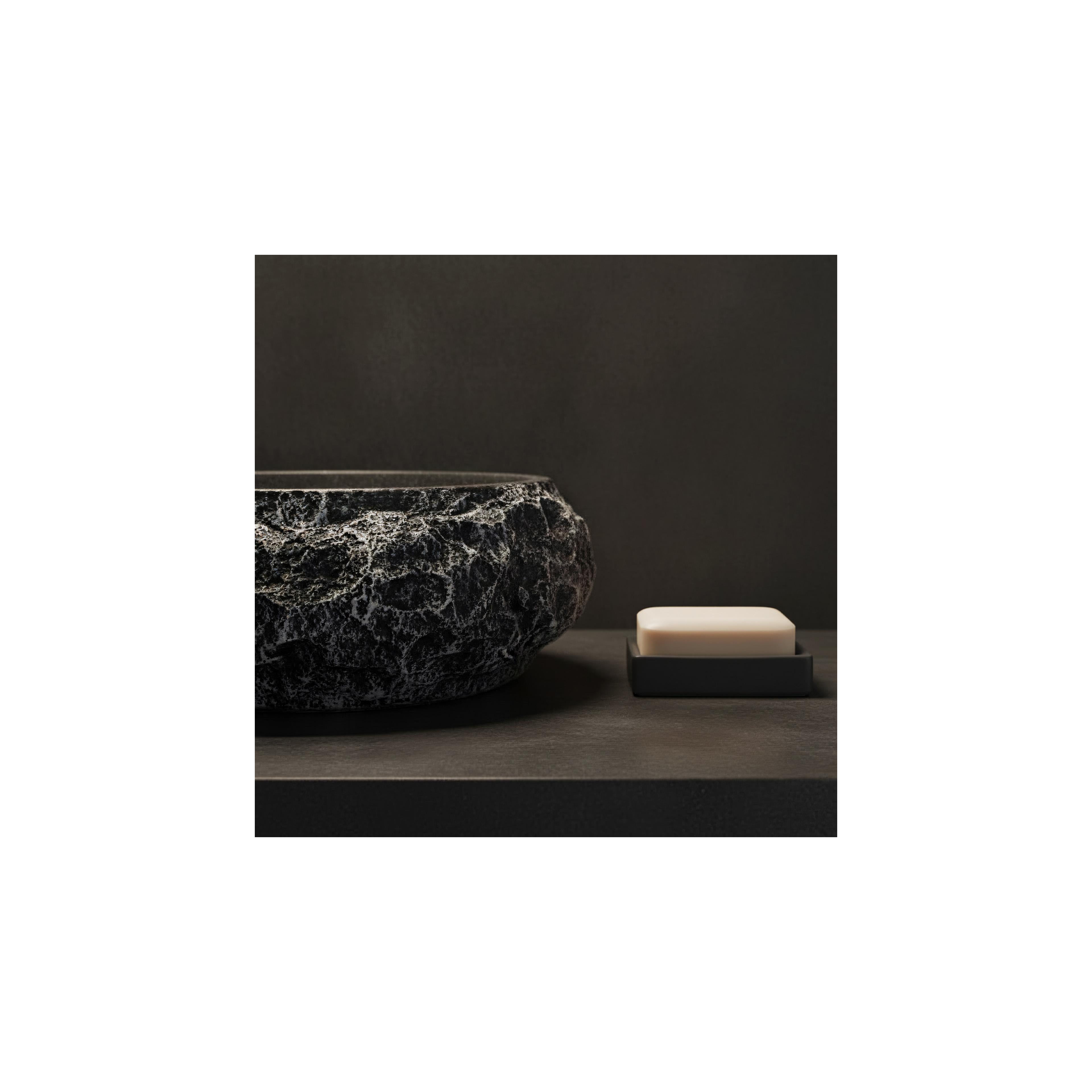 Aufsatzwaschbecken Rea Mika Gabro Black