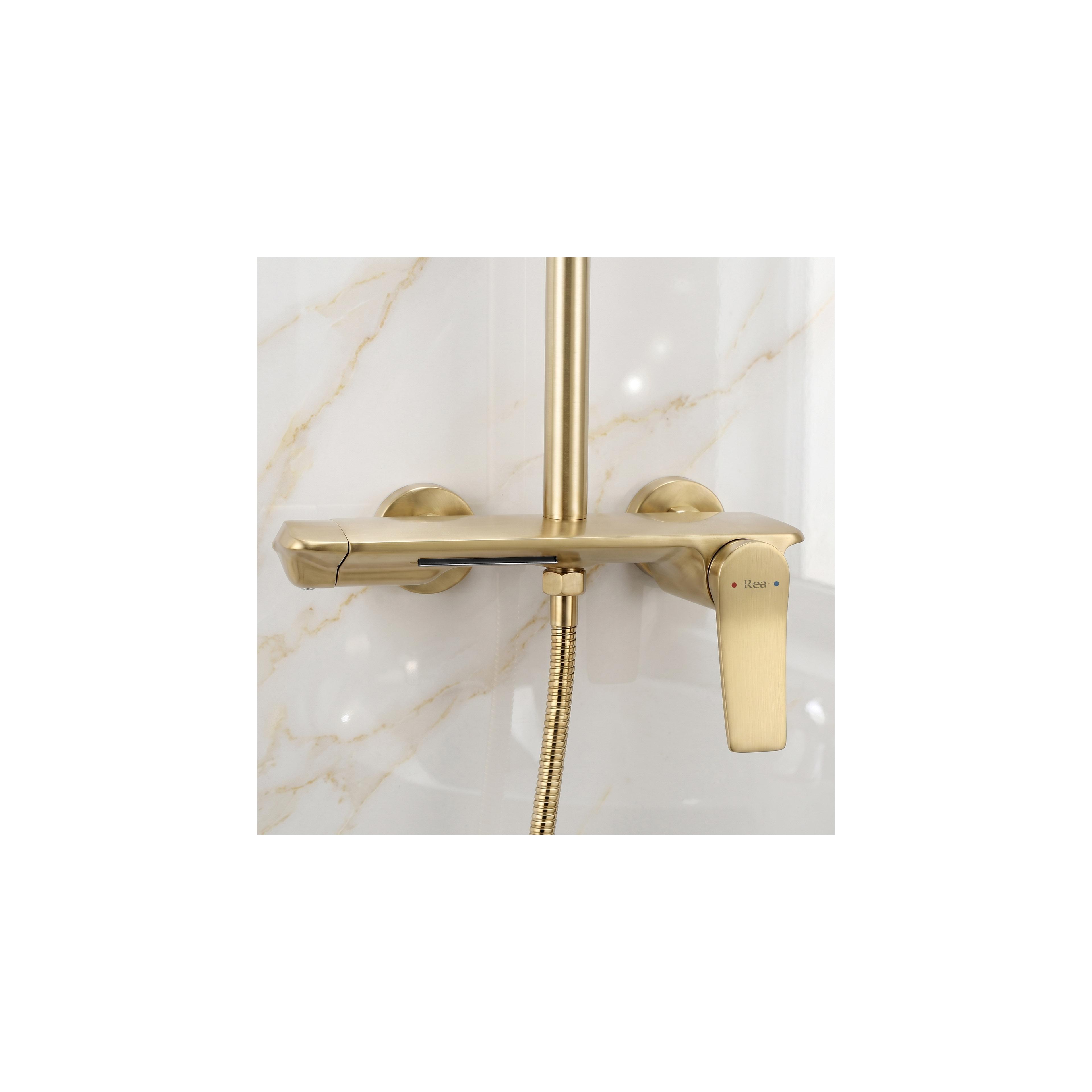 Duschgarnitur Rea Vision Brush Gold