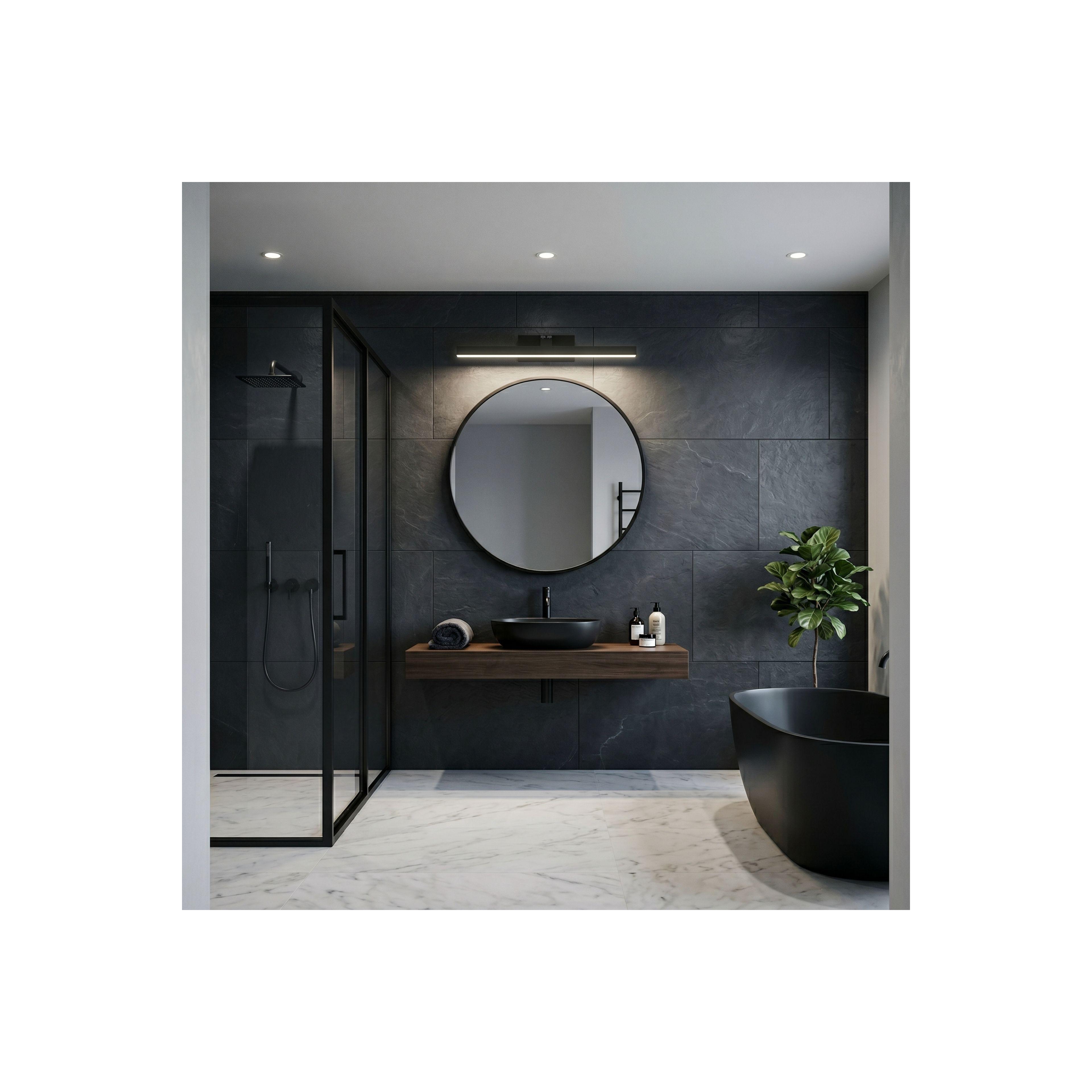 Bad LED-Wandleuchte SWE011-1W 58cm BLACK