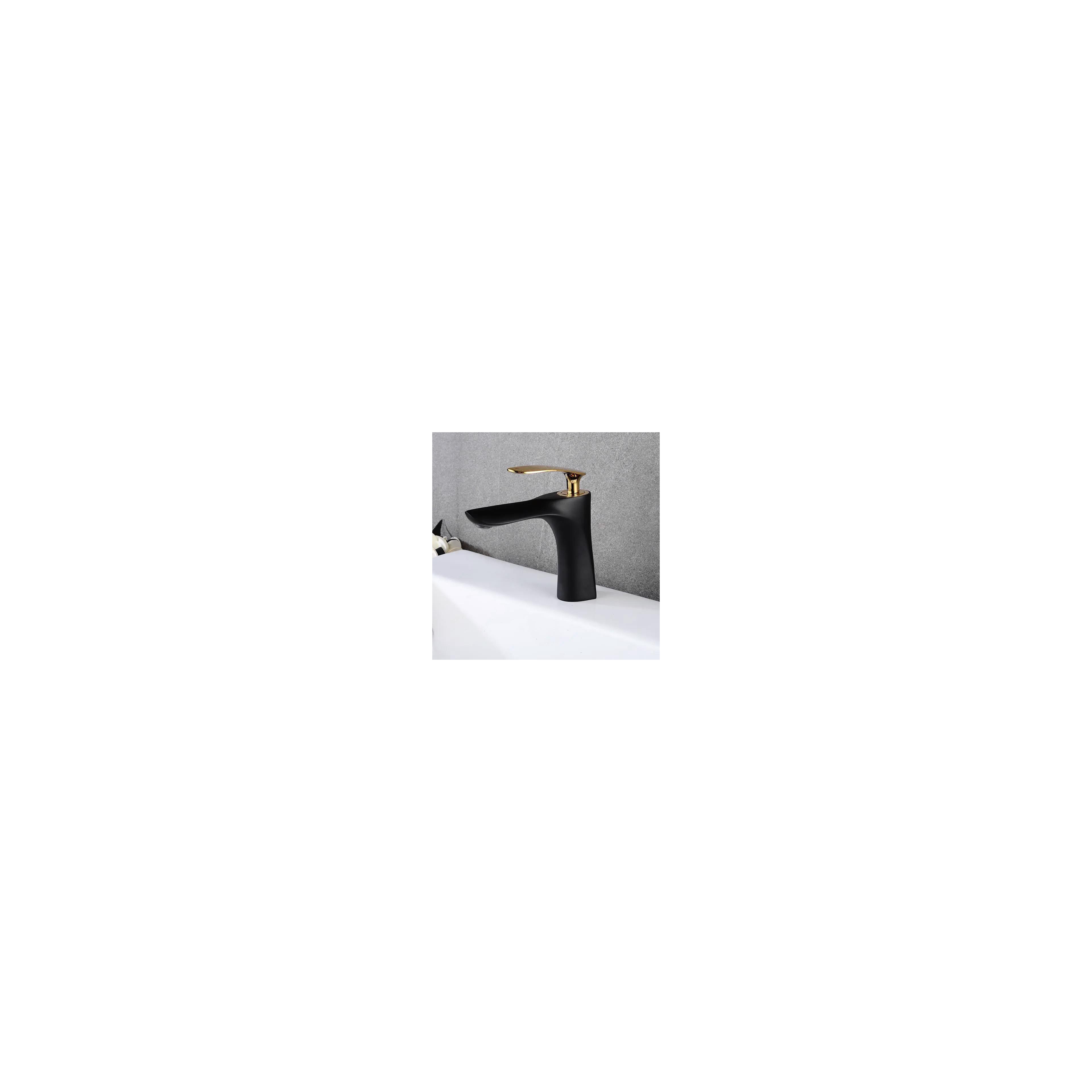 Waschbeckenarmatur Rea Orbit Black Gold low