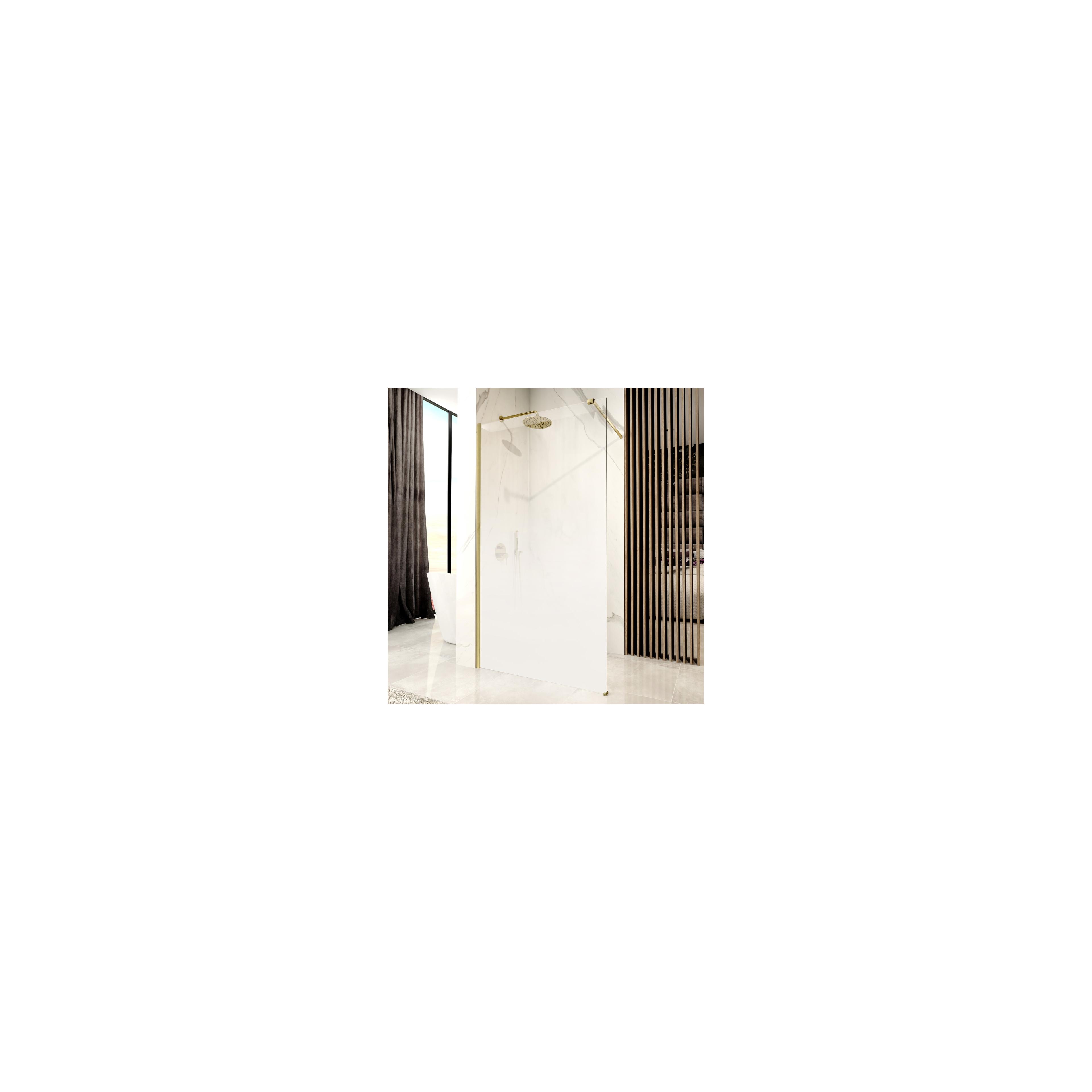 Duschwand Rea Aero Ombre Gold Brush/White 110