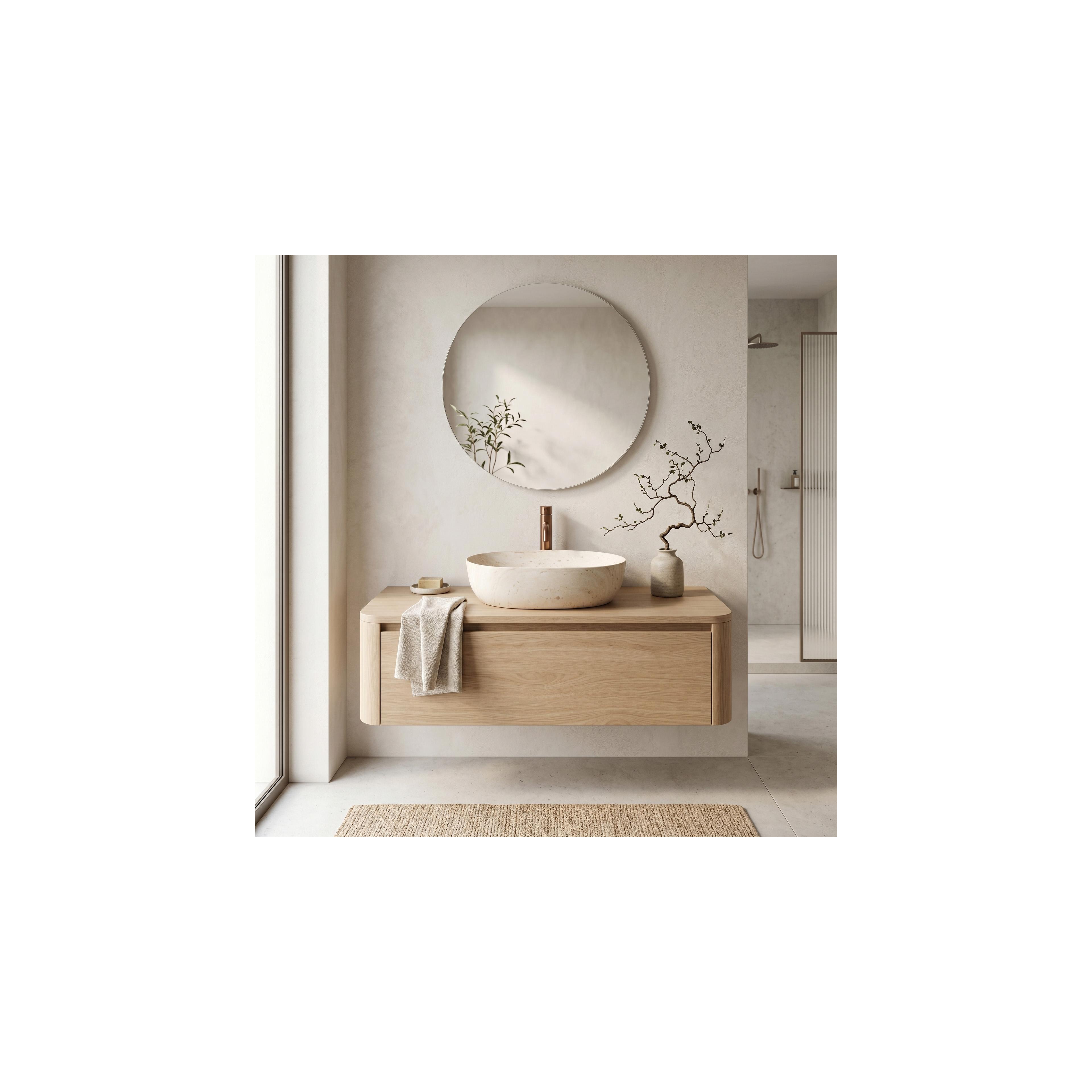 Aufsatzwaschbecken Rea Amelia Travertine Classic 48