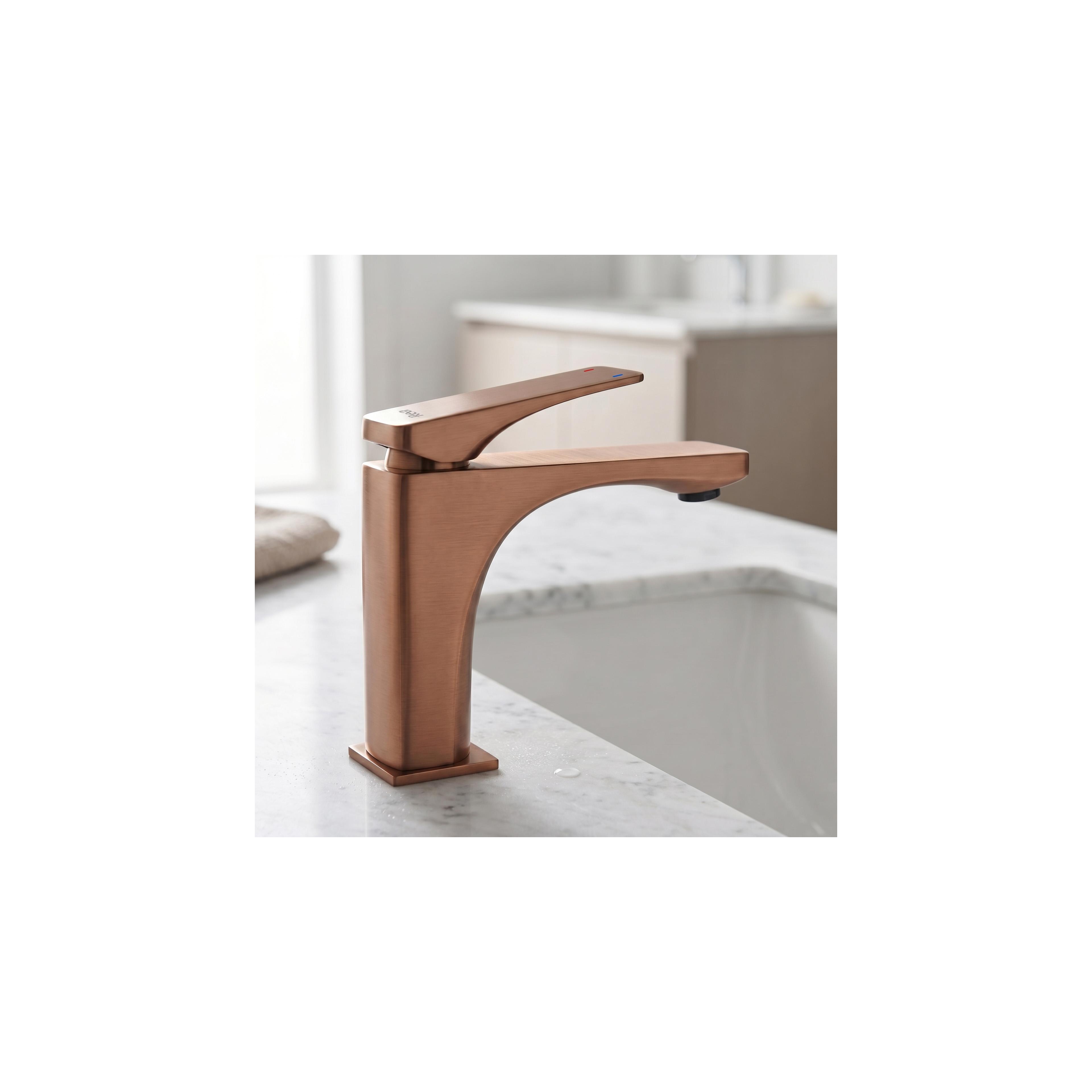 Waschbeckenarmatur PREMIUM Rea Joe Brush Copper low