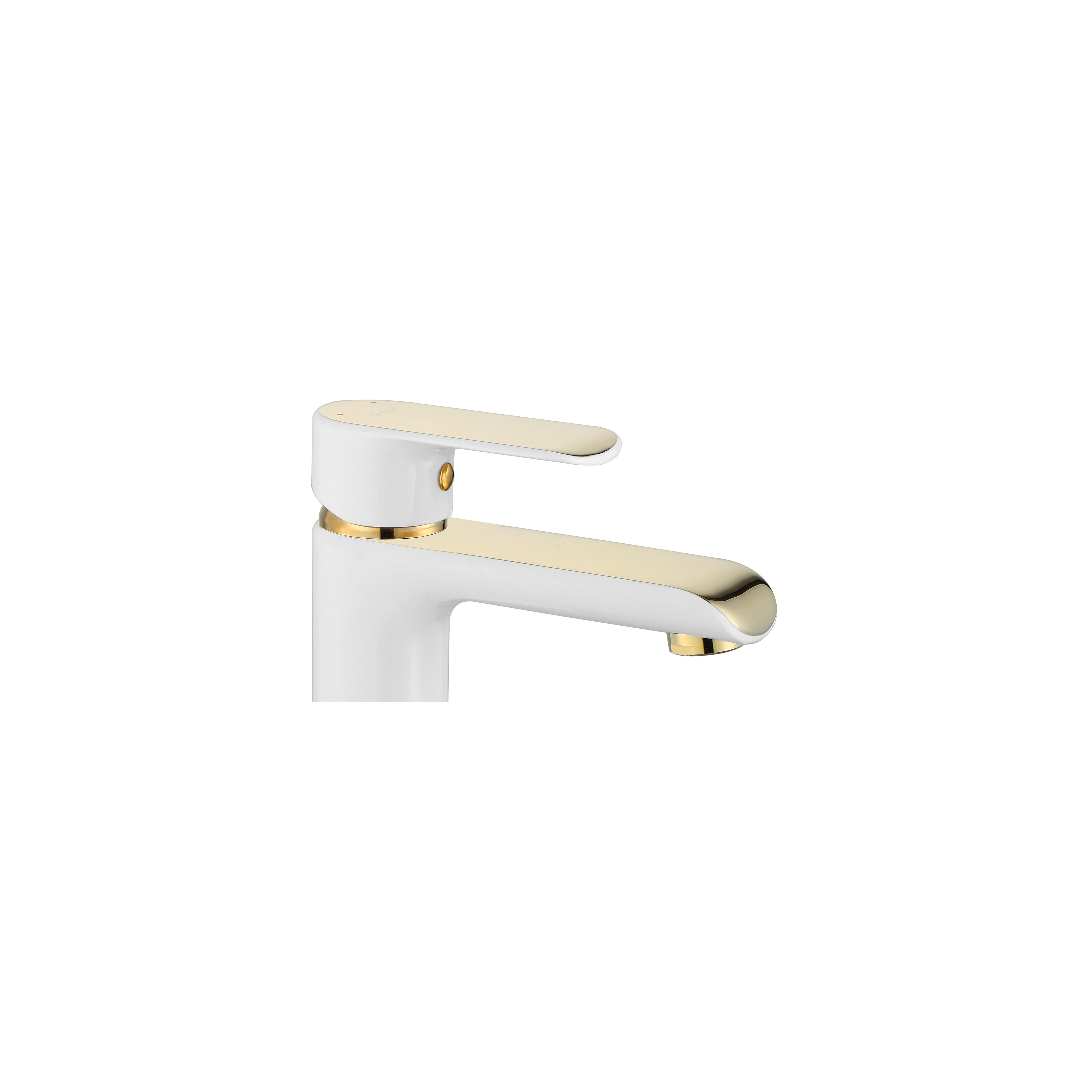 Waschbeckenarmatur REA Bloom White Gold Low