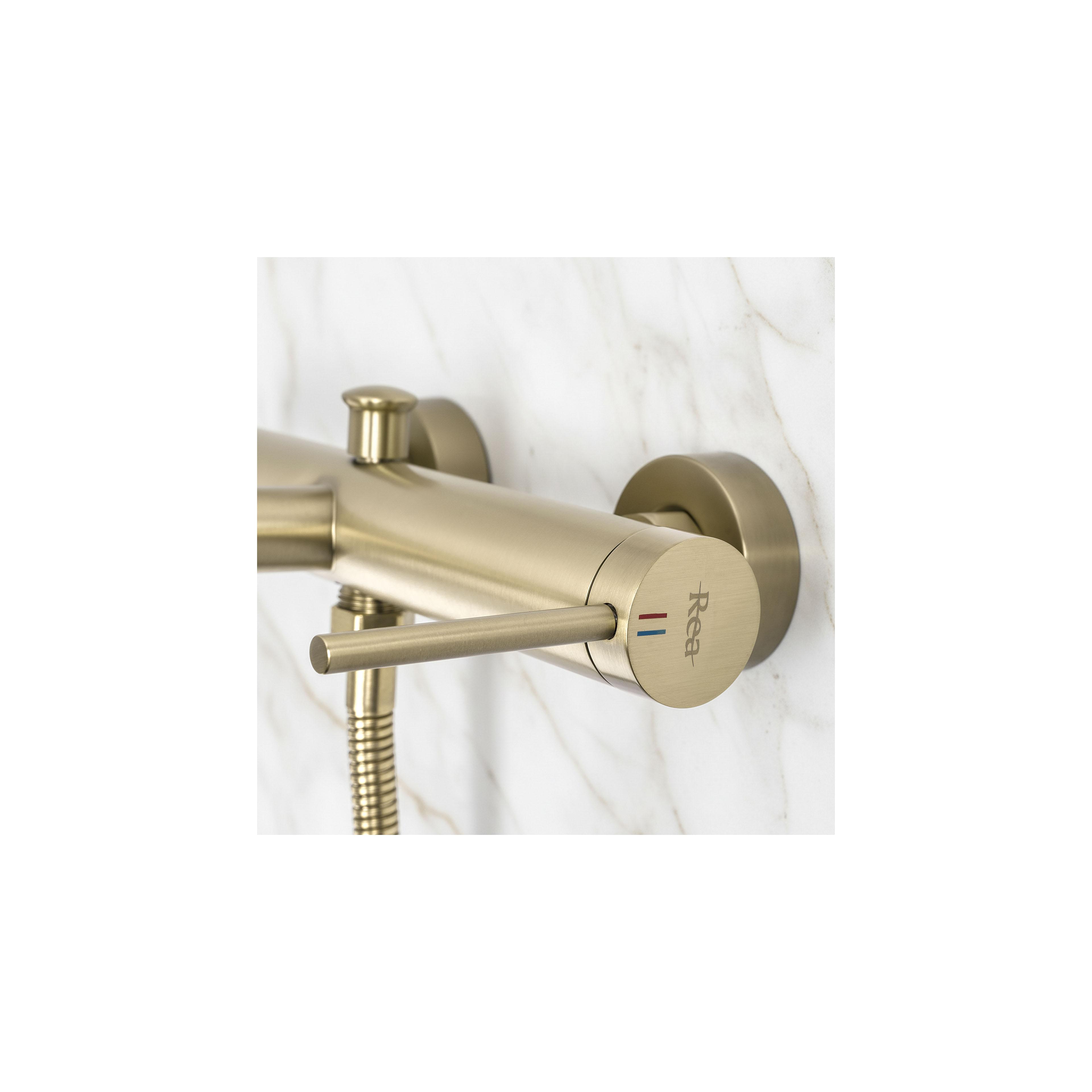 Wannenarmatur Rea Foss Gold Brush