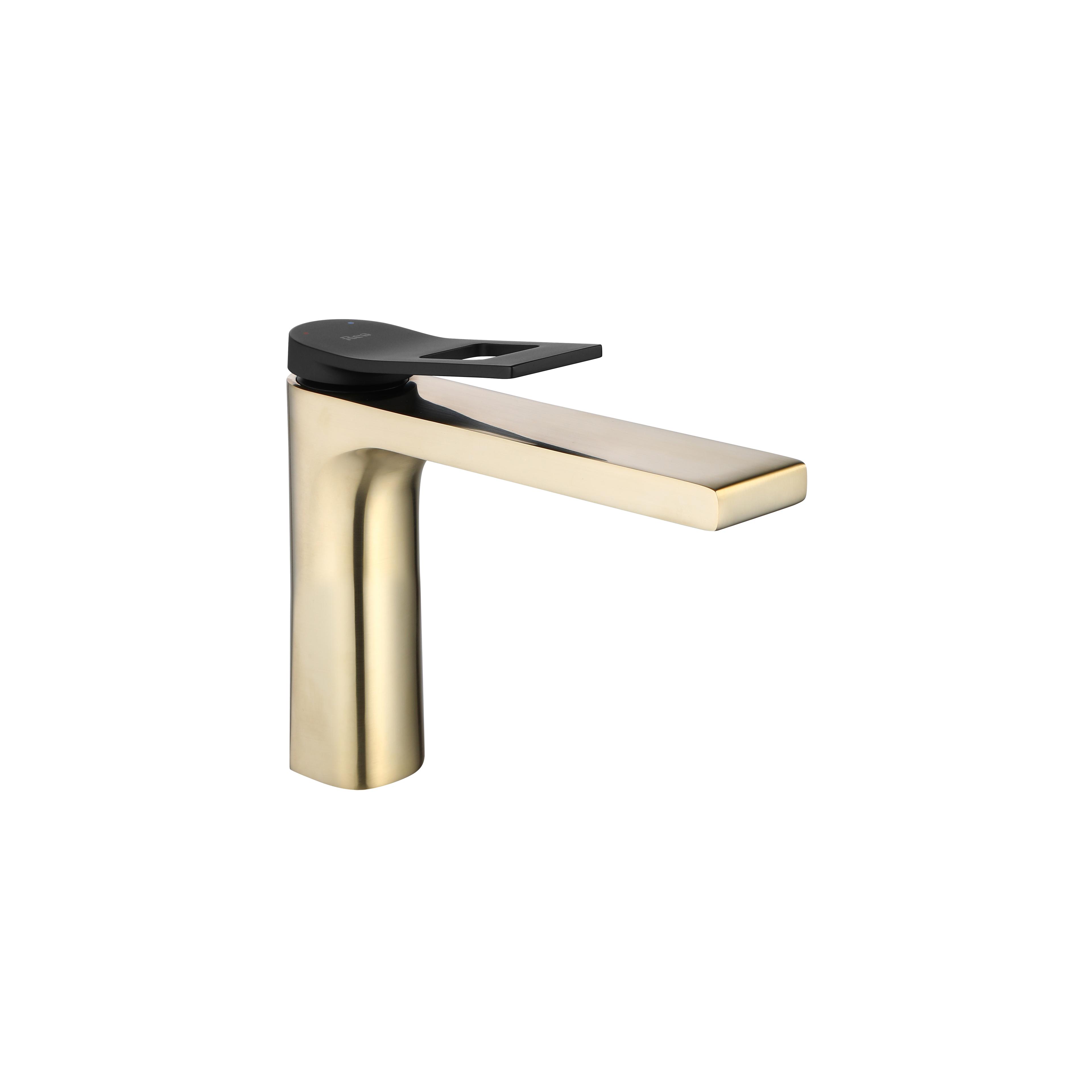 Waschbeckenarmatur REA Soul Gold mat black low