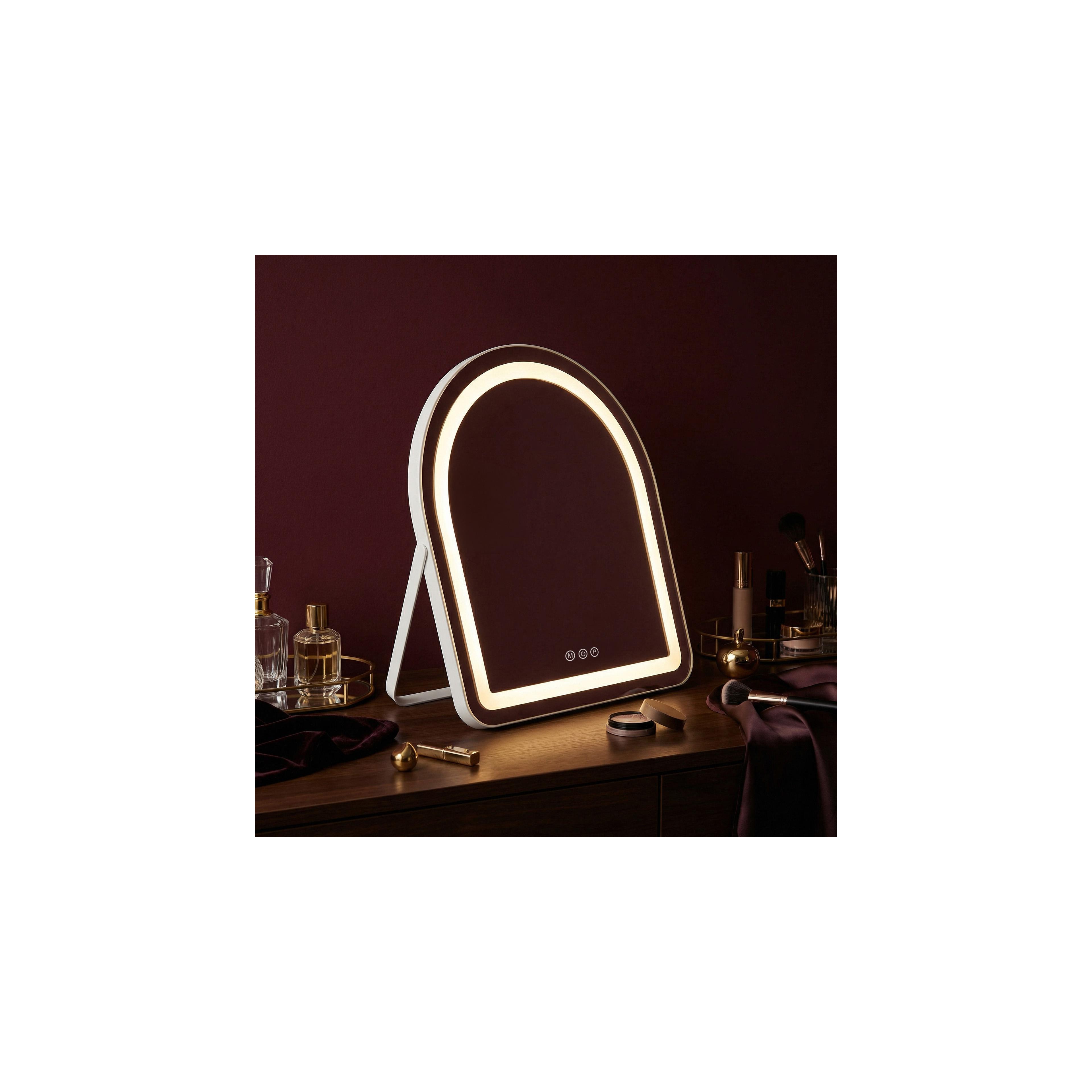 Spiegel LED GLAM White 40x45cm