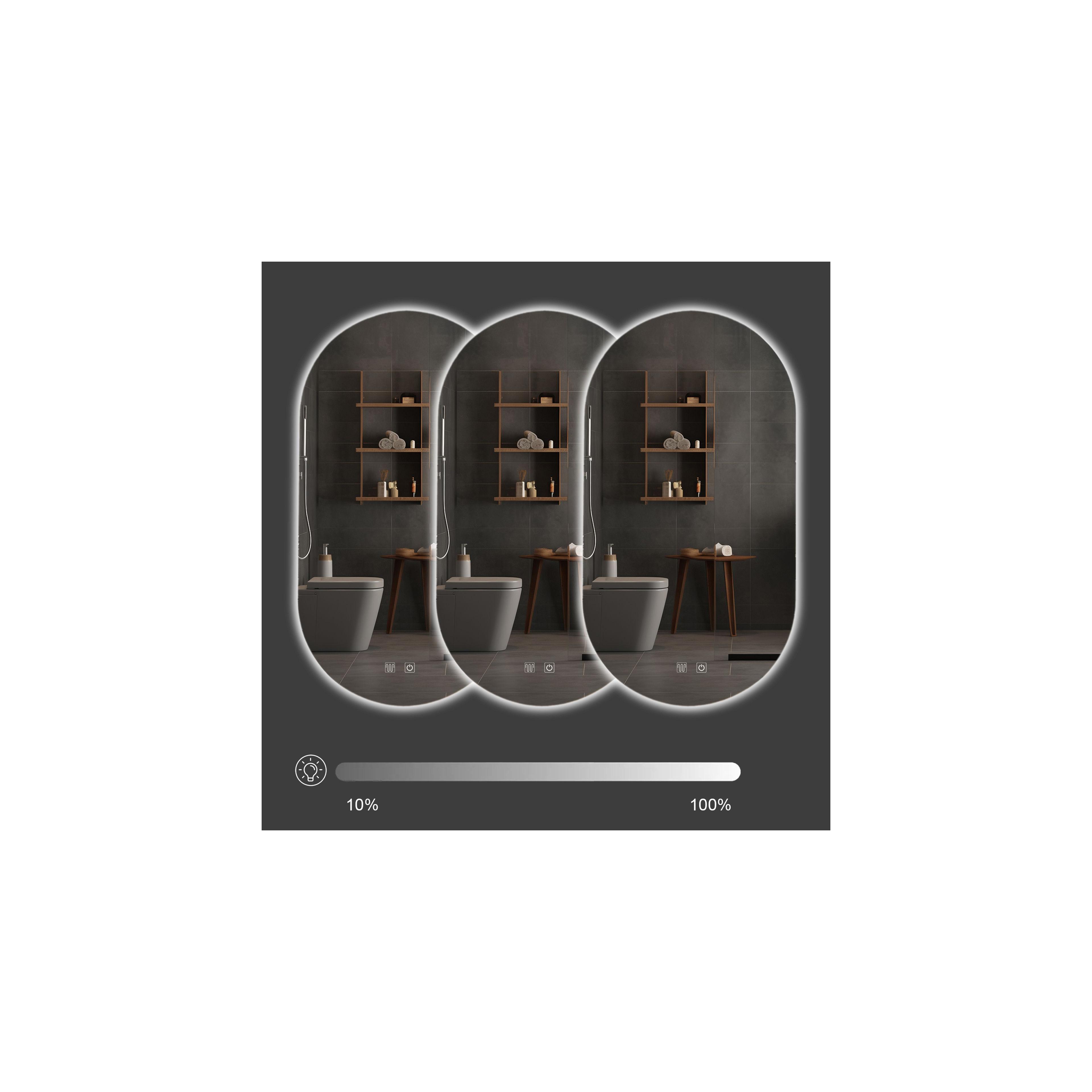 Zrkadlo LED EGG 60x80 cm