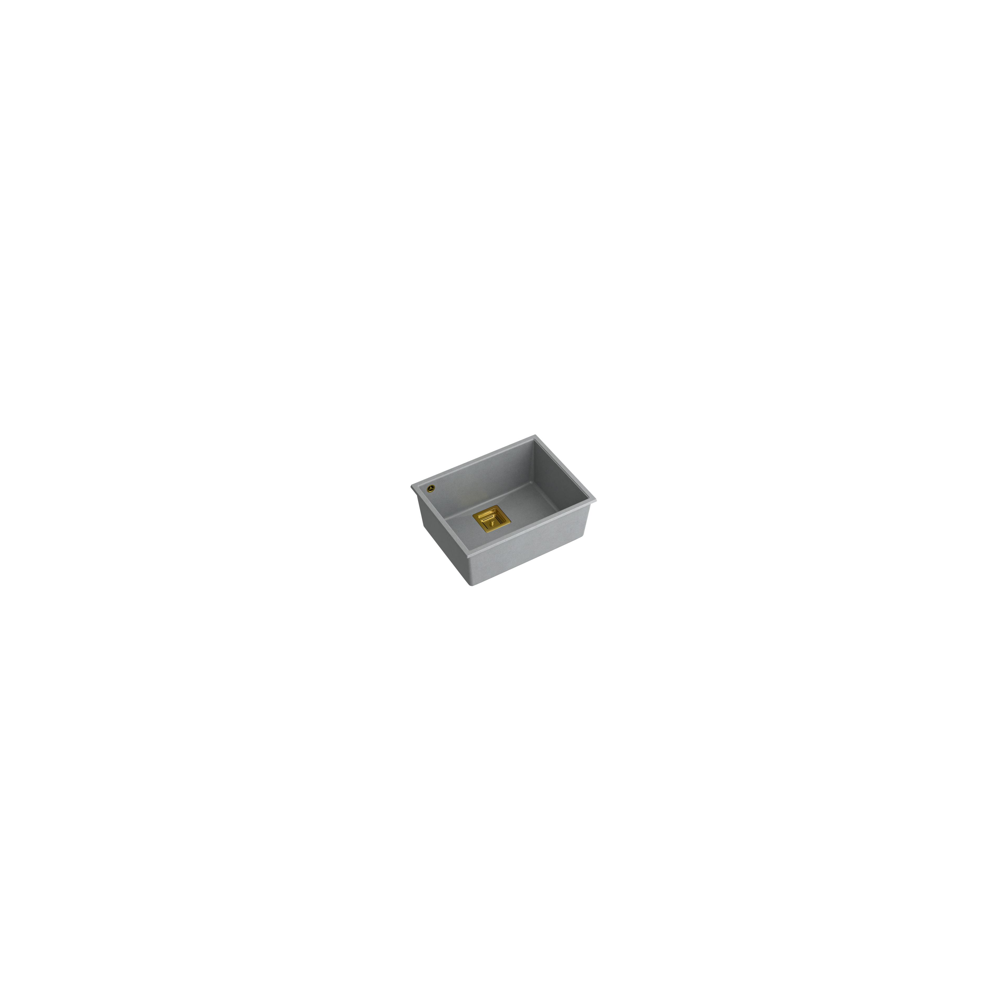 Granitspülbecken DAVID 50 Grey Metallic
