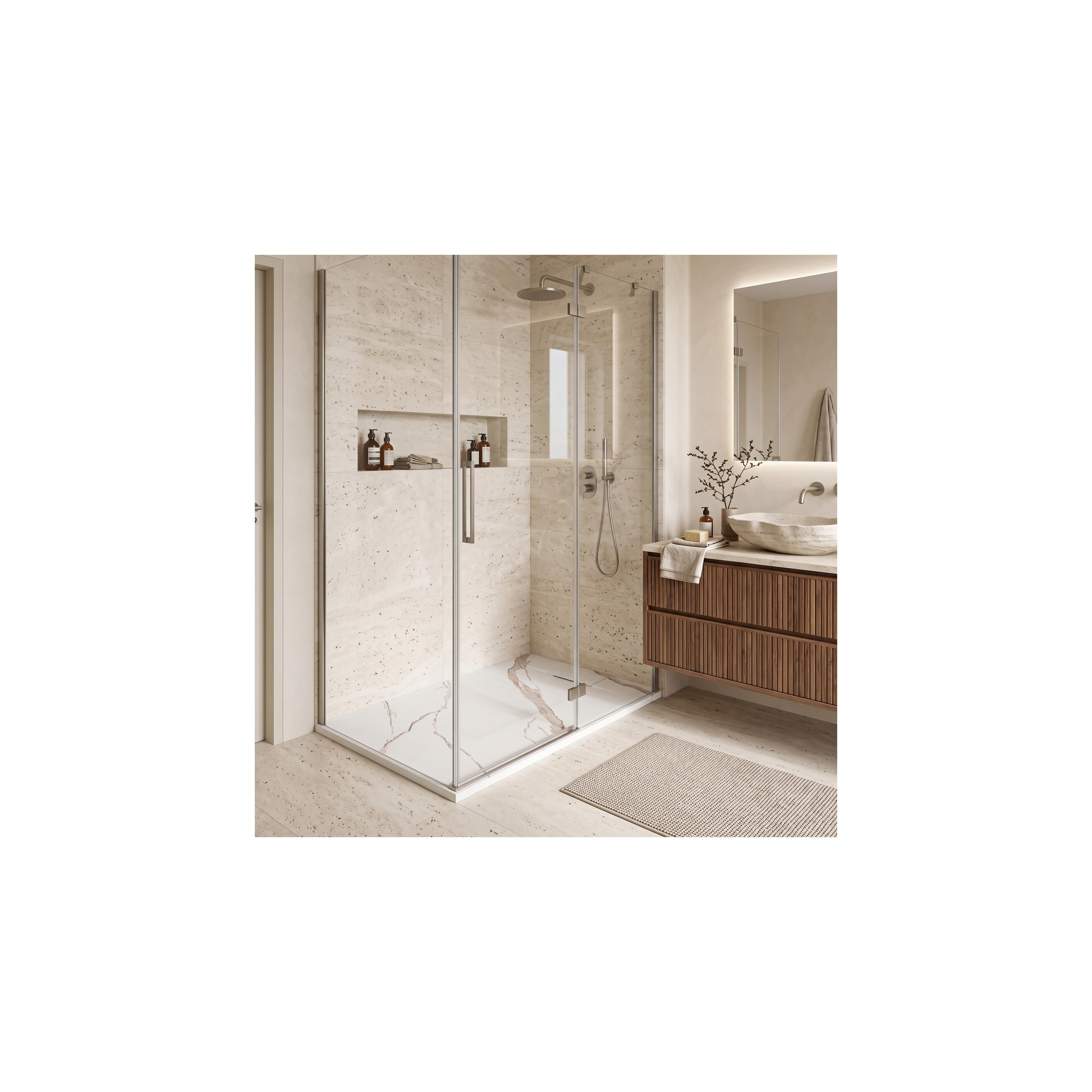 Duschkar Bazalt CARRARA WHITE 80x100