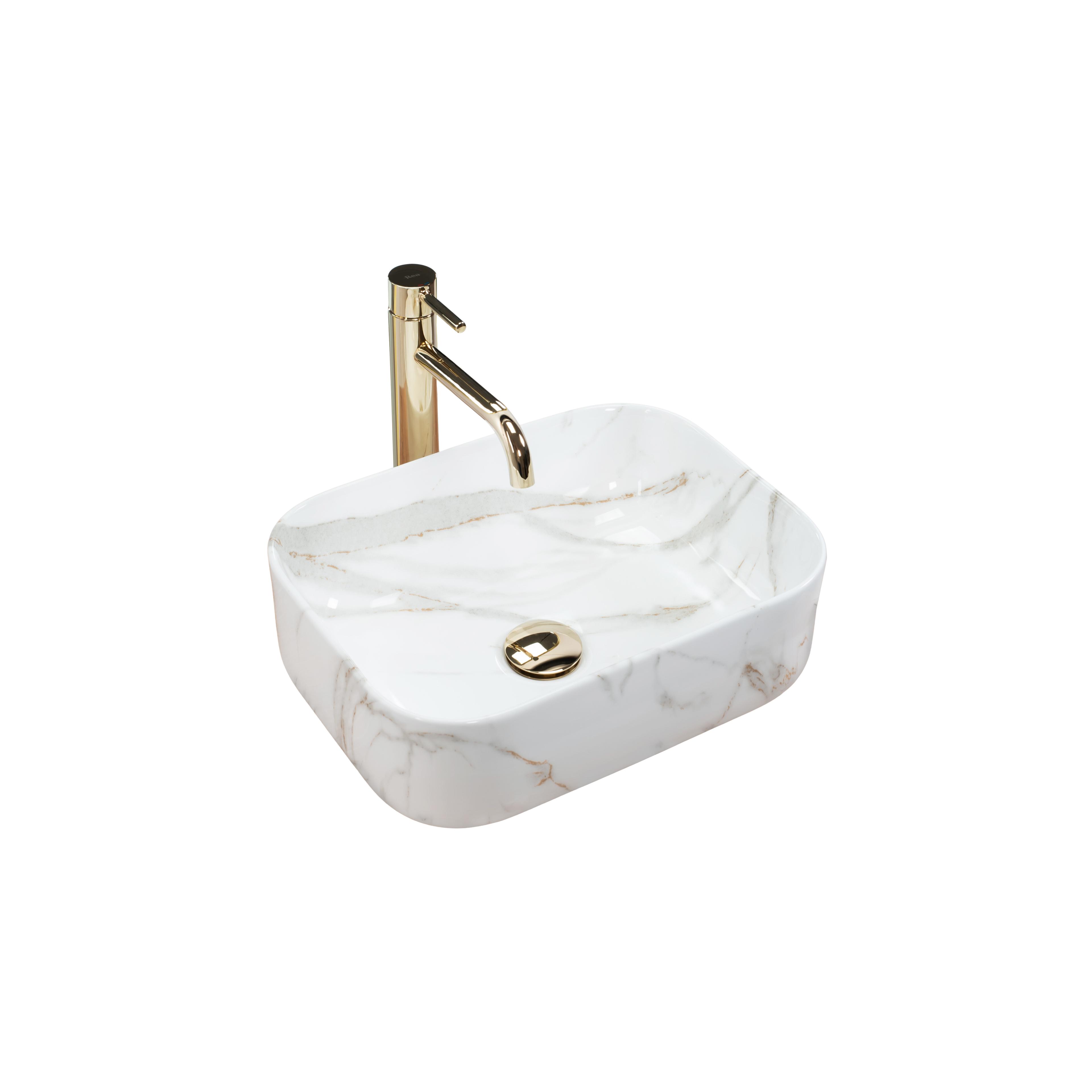 Aufsatzwaschbecken Rea Demi Mini Aiax Shiny