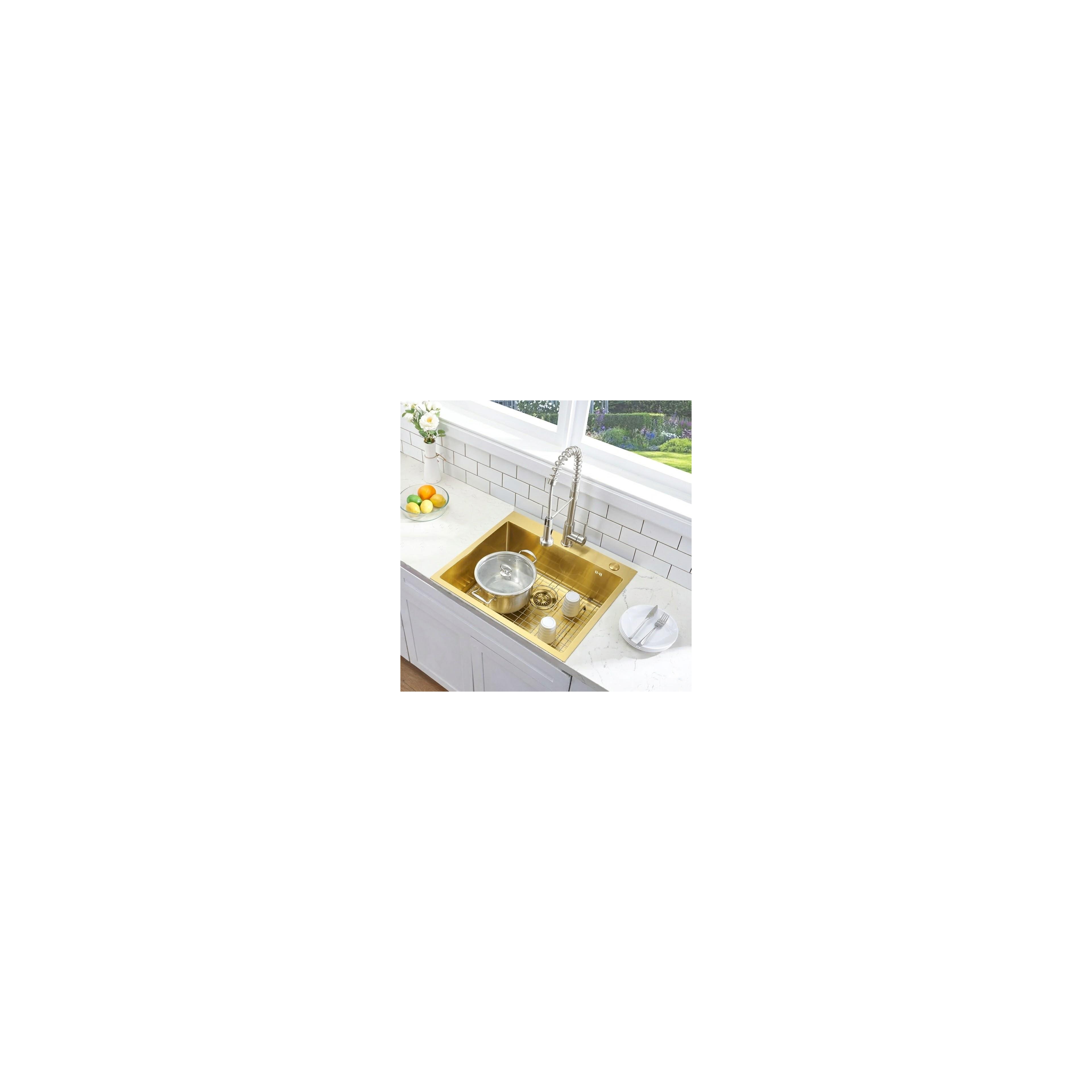 Edelstahlspüle Liam BRUSH GOLD