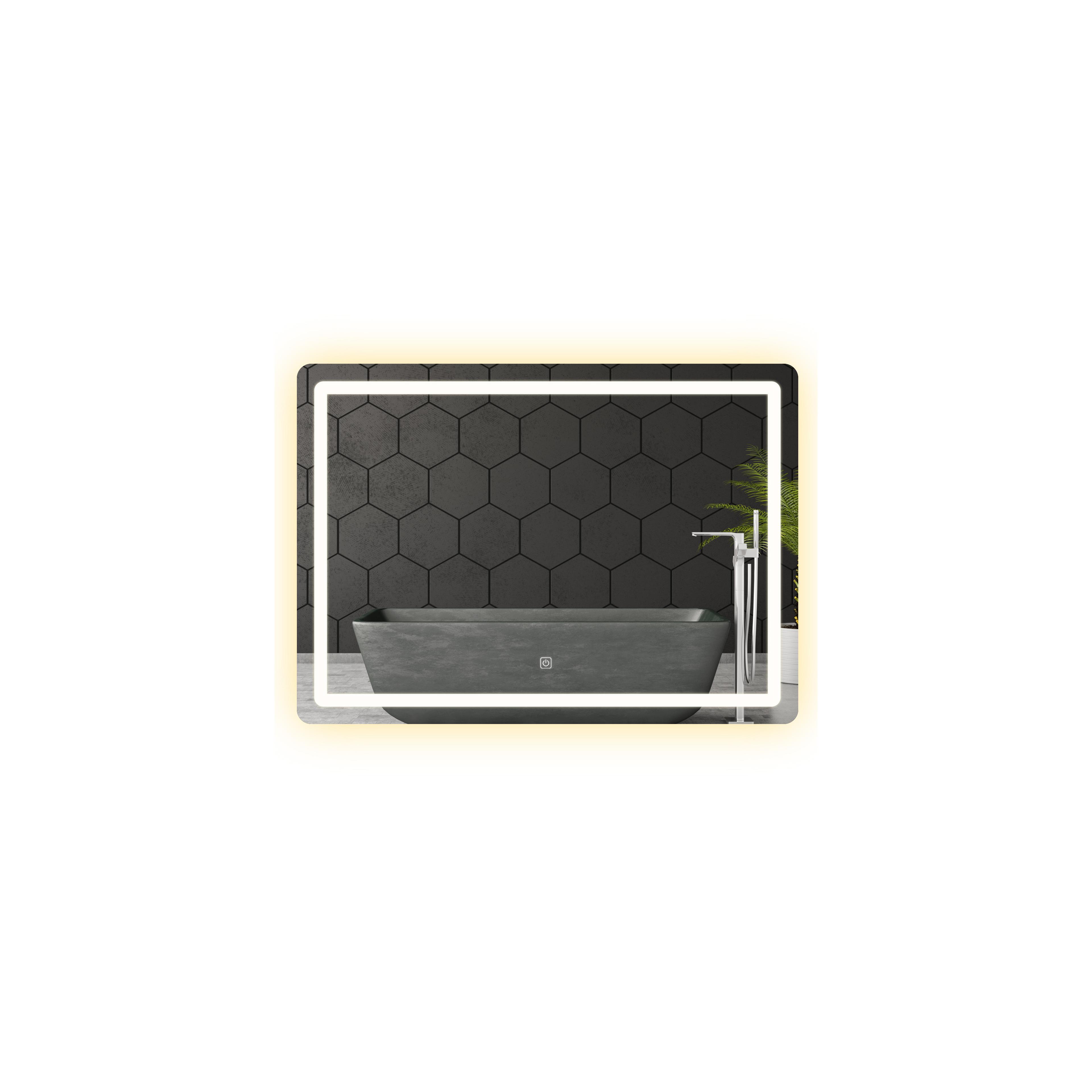 Spiegel LED 80x60cm P10407
