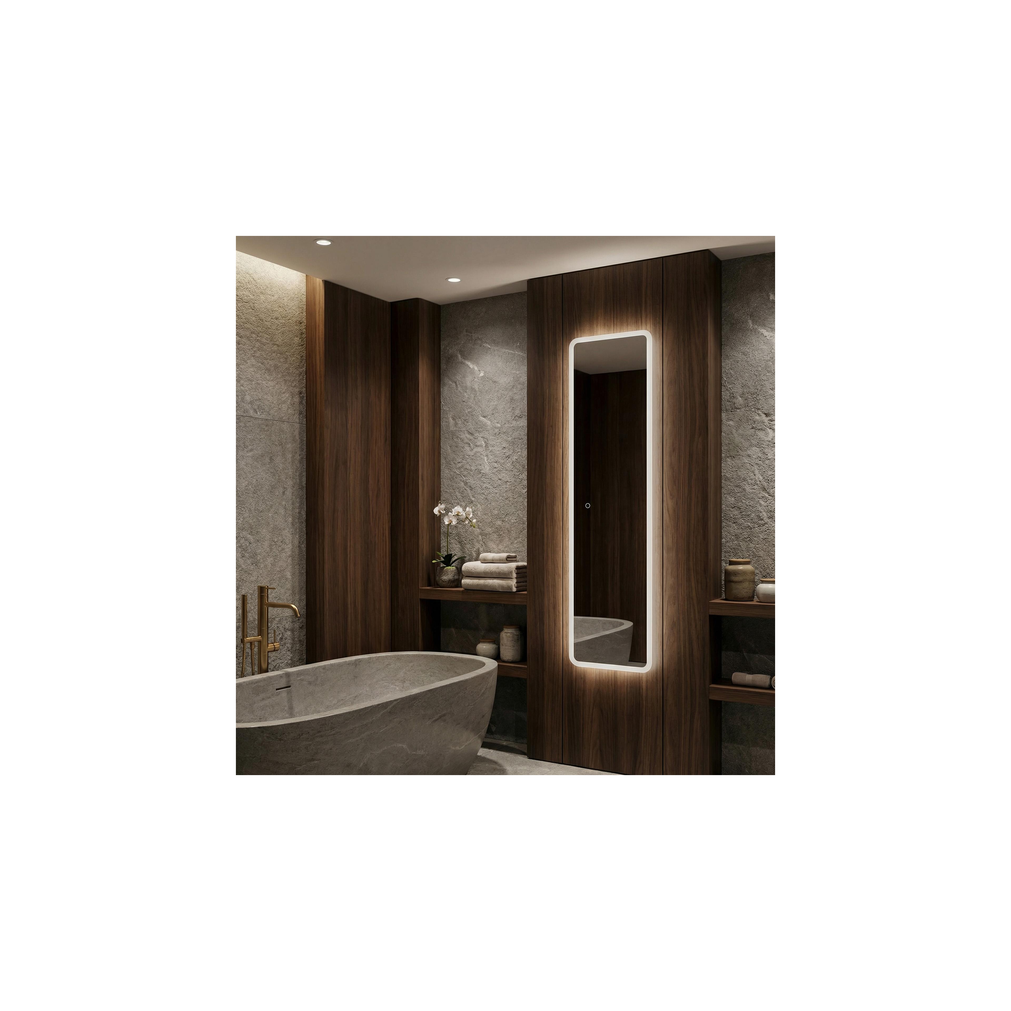 Spiegel LED 150x50cm MOL-SQ