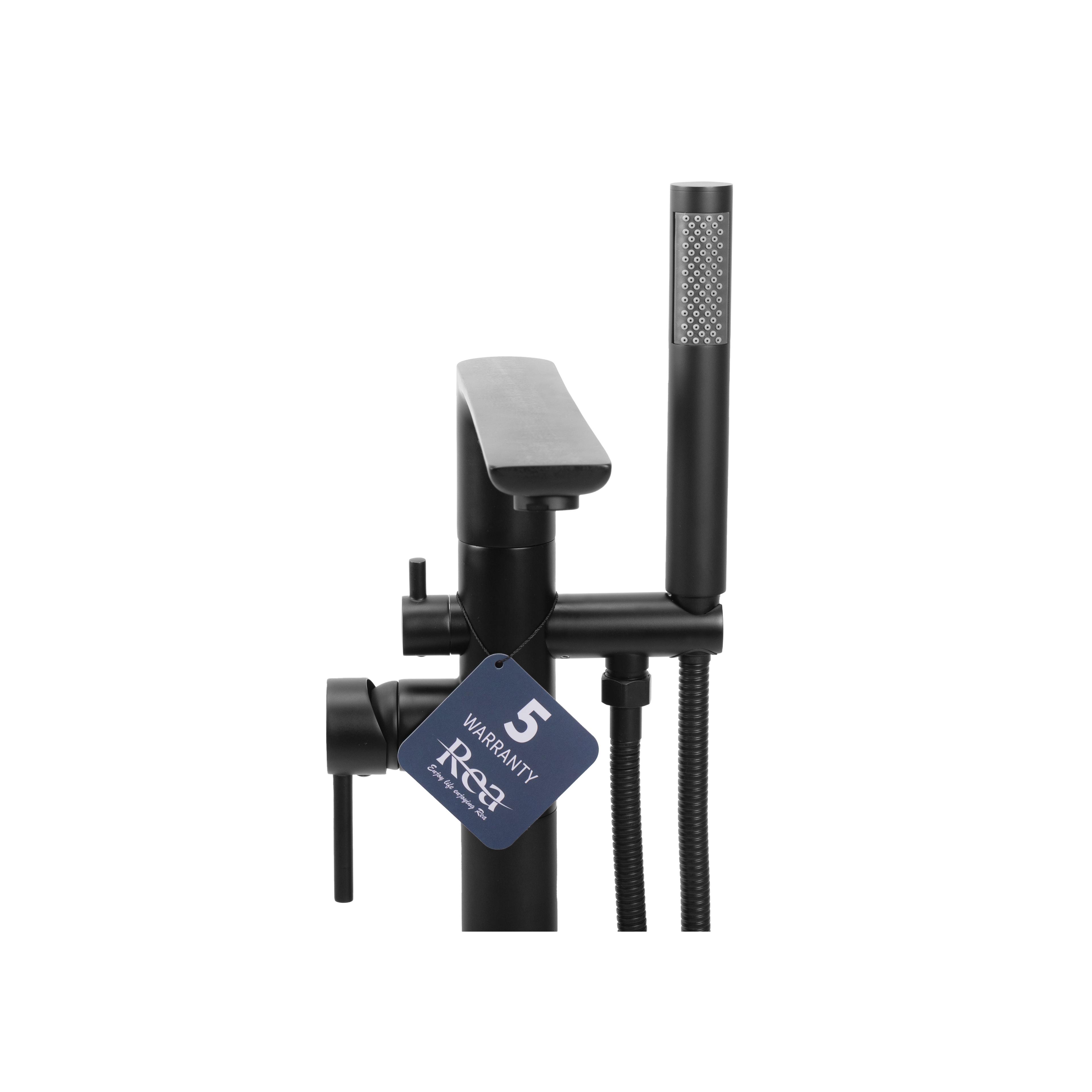 Frei stehende Armatur Rea Flores Black